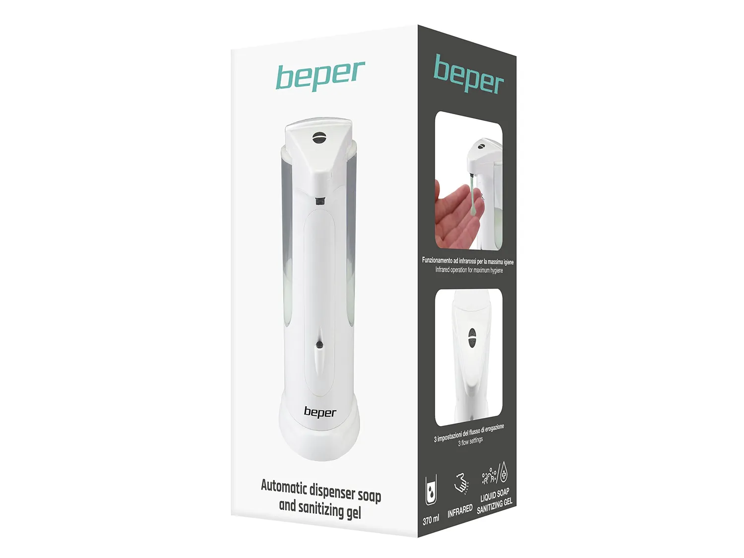 Beper P201UTP004 distributeur savon automatique 370ml