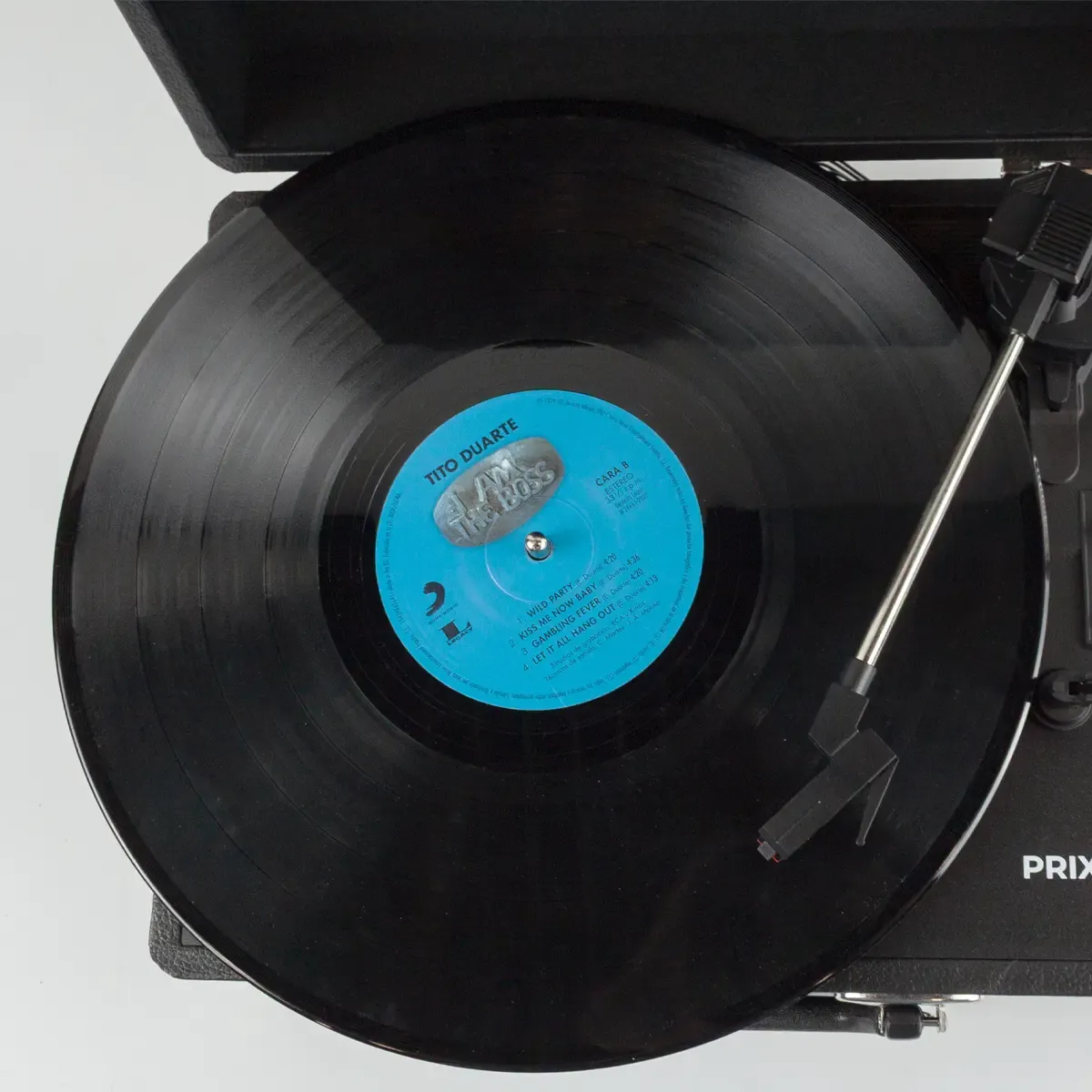 Prixton VC400 tourne-disque noir bluetooth USB 2x5 W