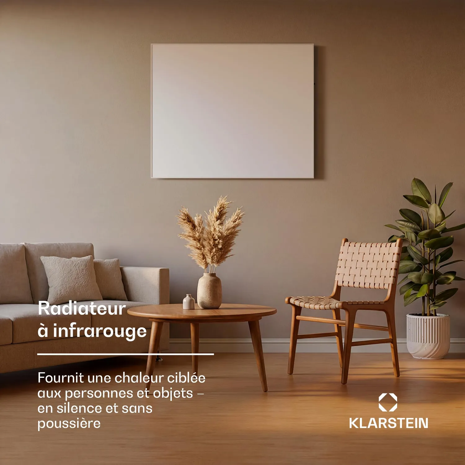 Klarstein radiateur infrarouge 1200 W WiFi IP24 blanc