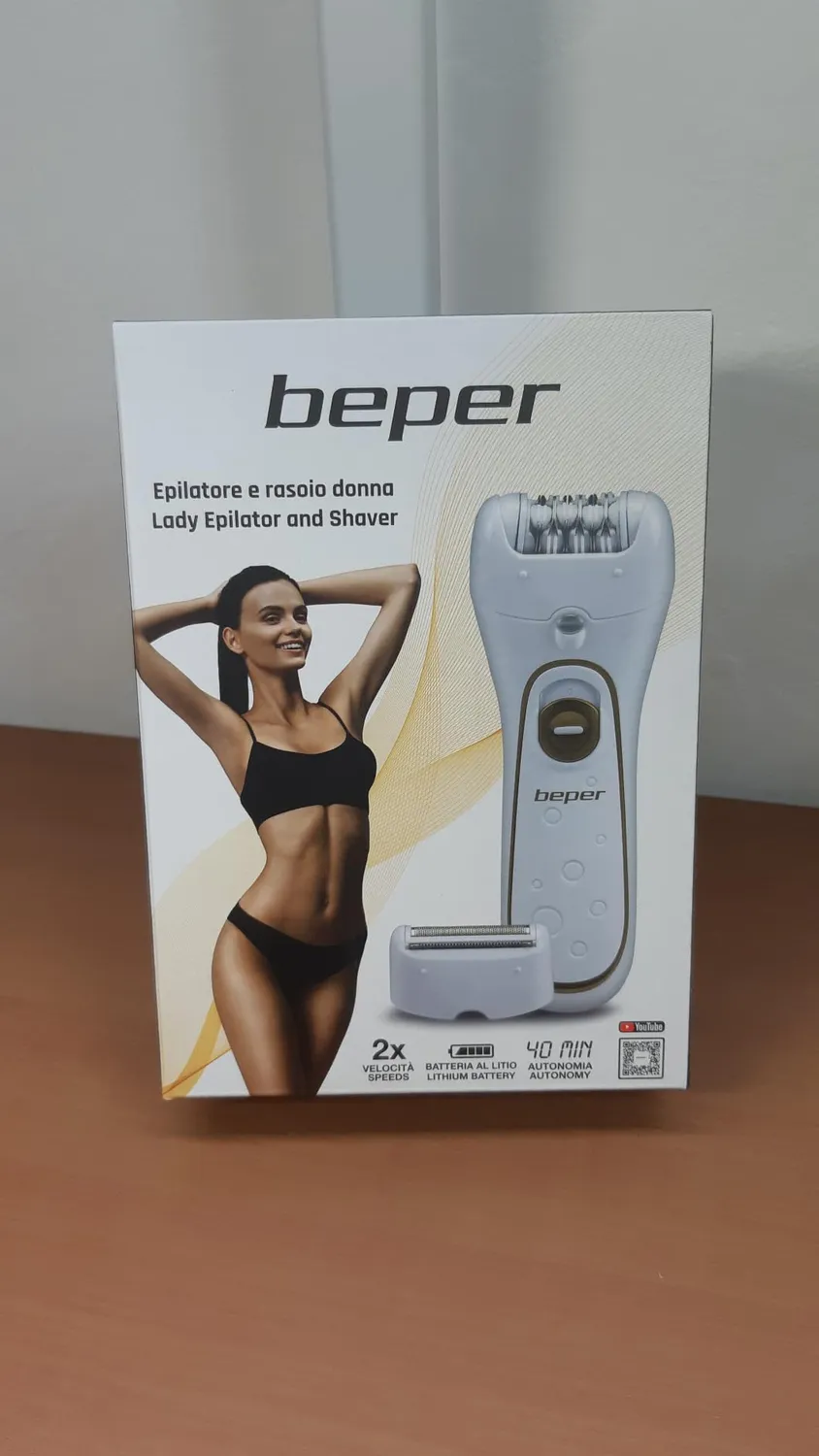 Beper 3BEPI001 Épilateur 2 en 1 Rechargeable Rasoir Lumière