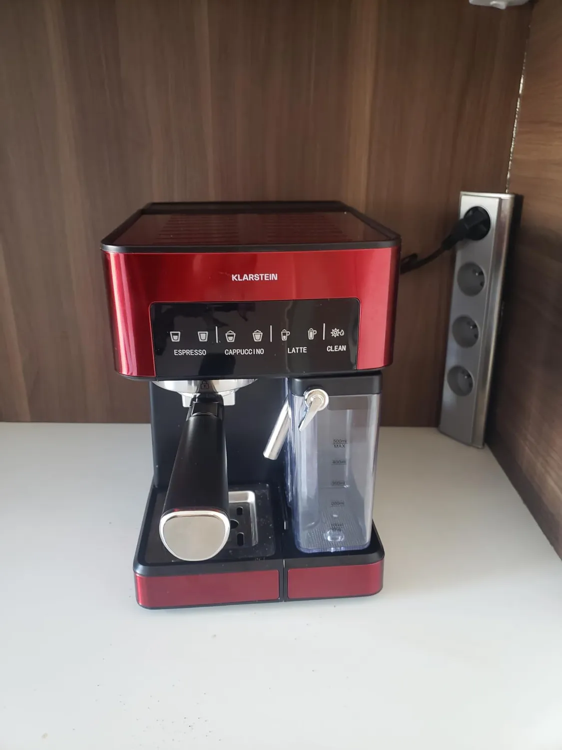 Klarstein machine expresso 15 bars 1,5 L inox 1050 W