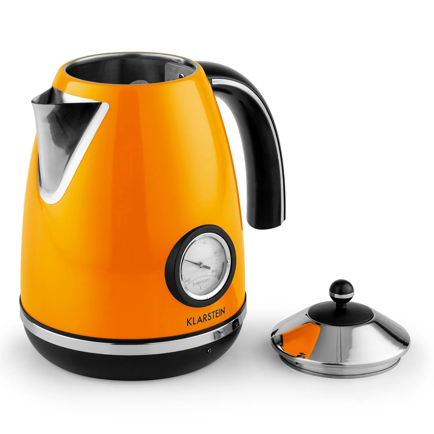 Klarstein Aquavita Chalet bouilloire électrique 1,7 L orange