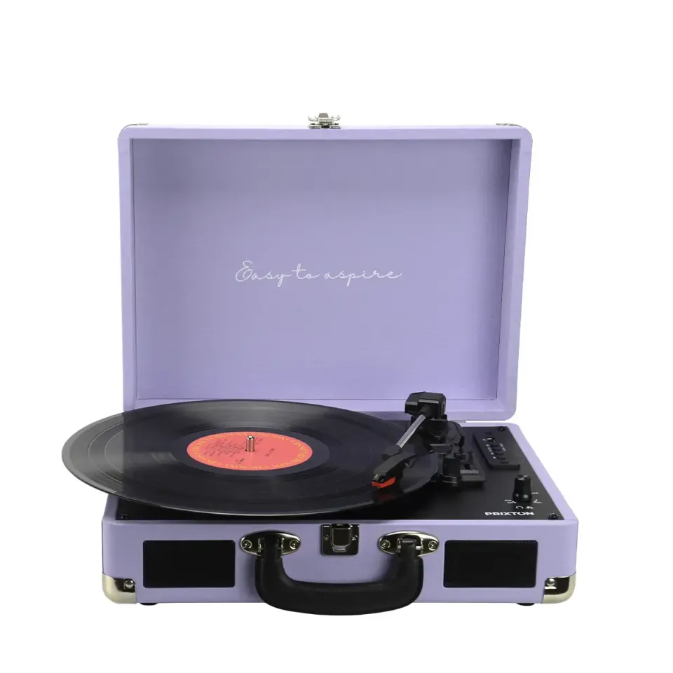 Prixton VC400 platine vinyle lilas avec enceintes