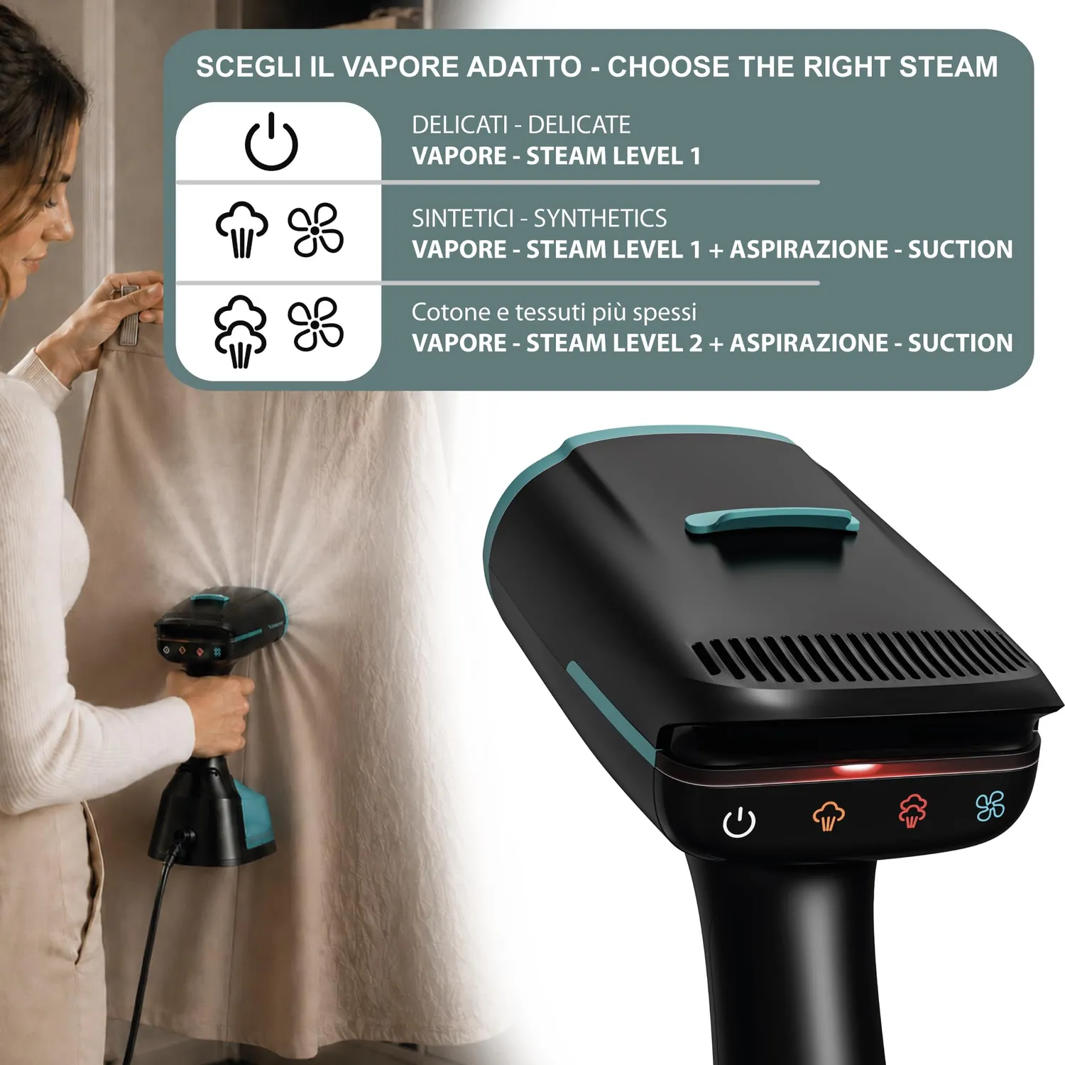 Beper P204FER211 défroisseur vapeur SteamGrip 1400W 270 ml