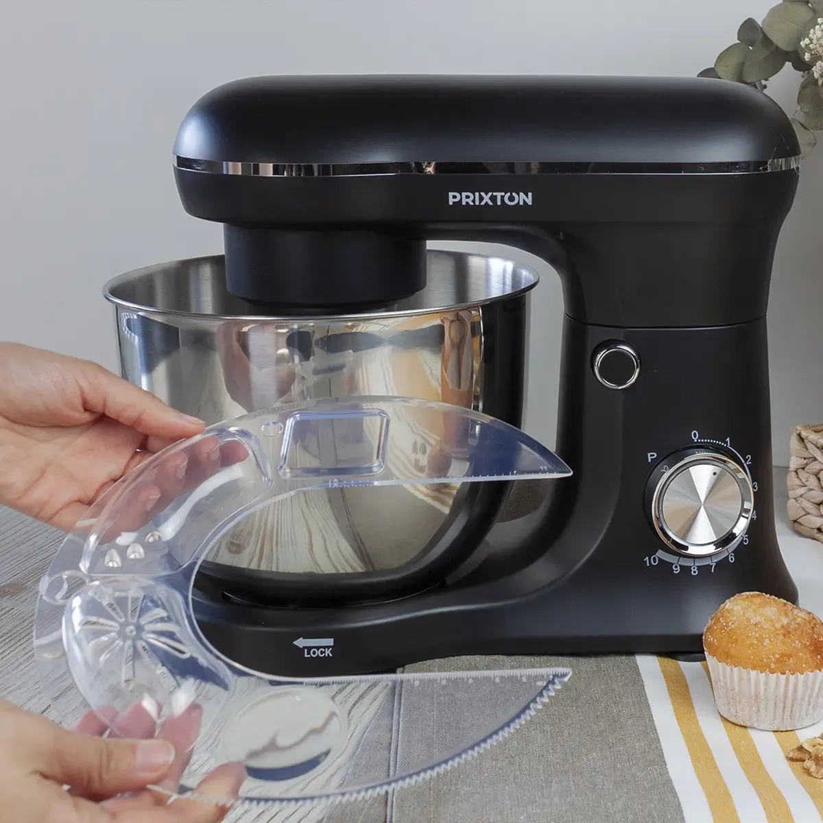 Prixton KR250 robot pâtissier noir 1500W