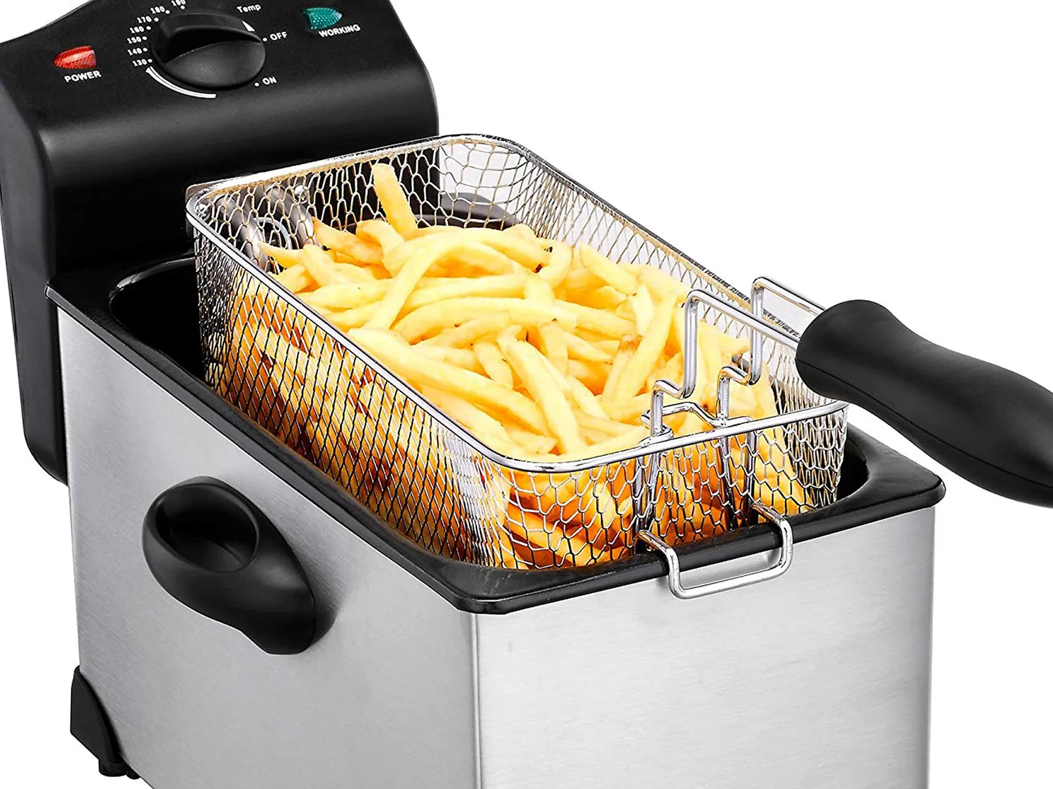 Beper BC.353 friteuse électrique 3,5 L acier noir