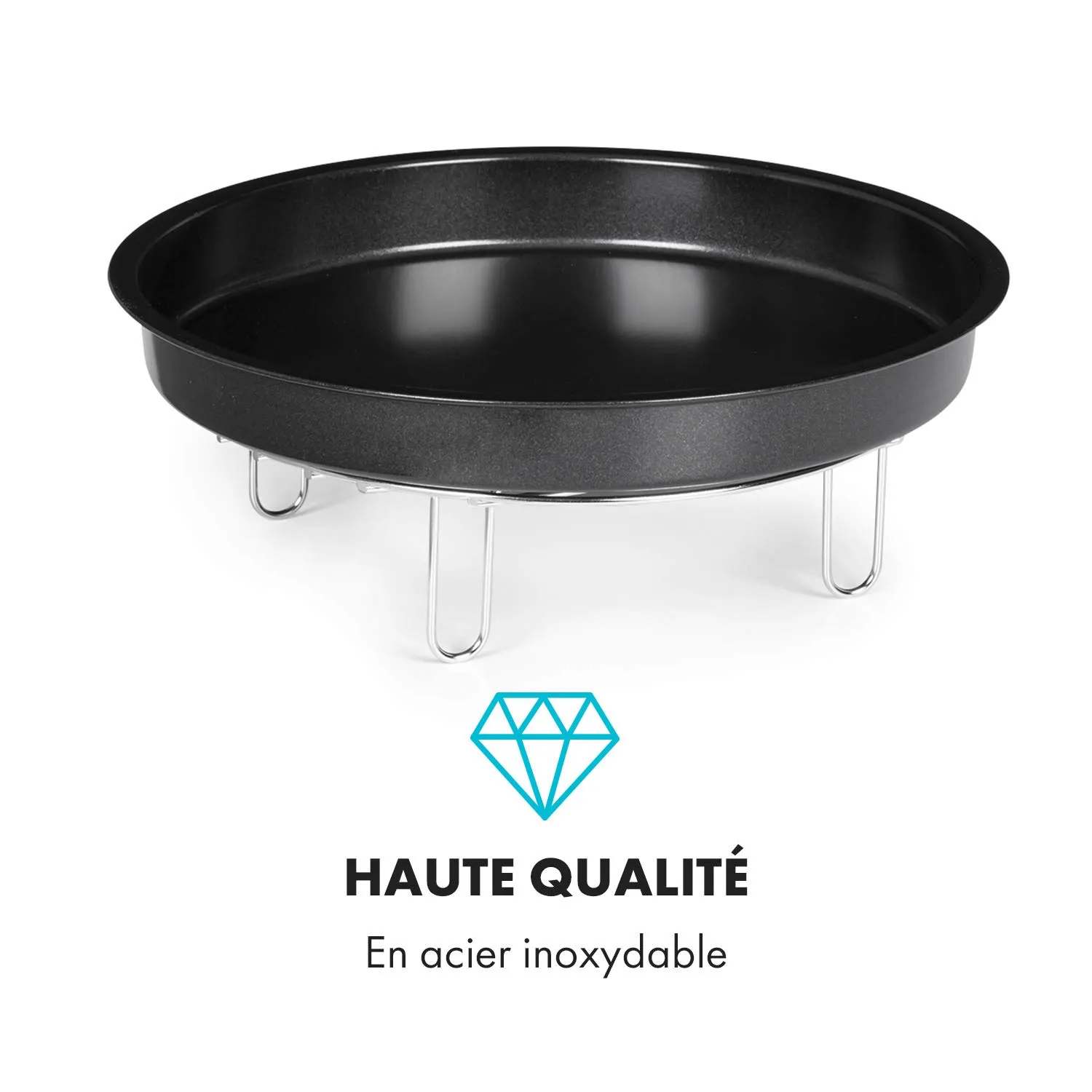 Klarstein AeroVital Cube Chef plaque pizza inox accessoire