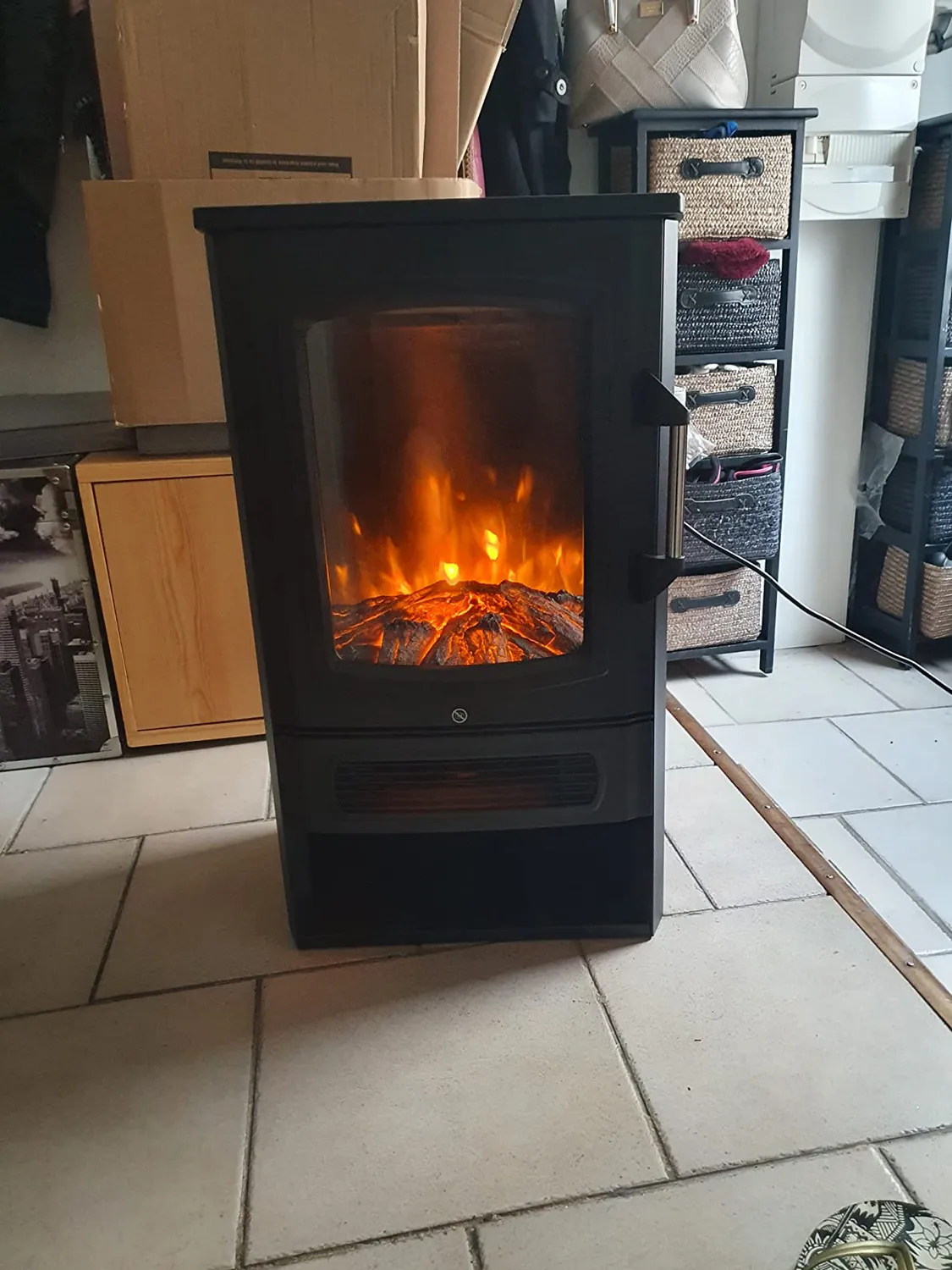 Klarstein Cheminée Électrique 2000W effet flamme LED