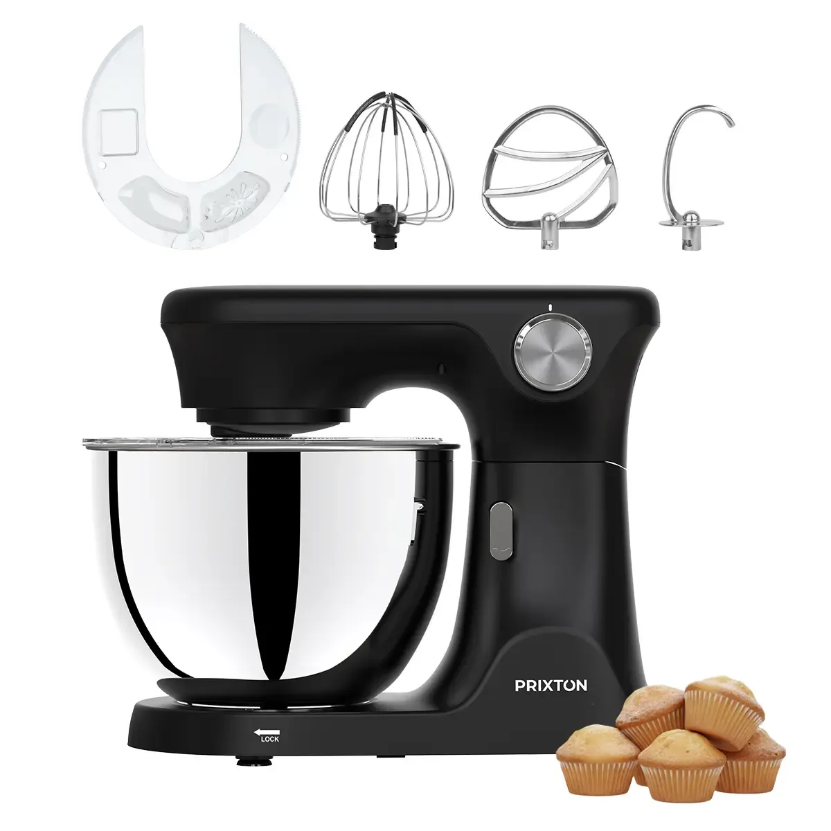 Prixton KR350 robot pâtissier noir 2000 W