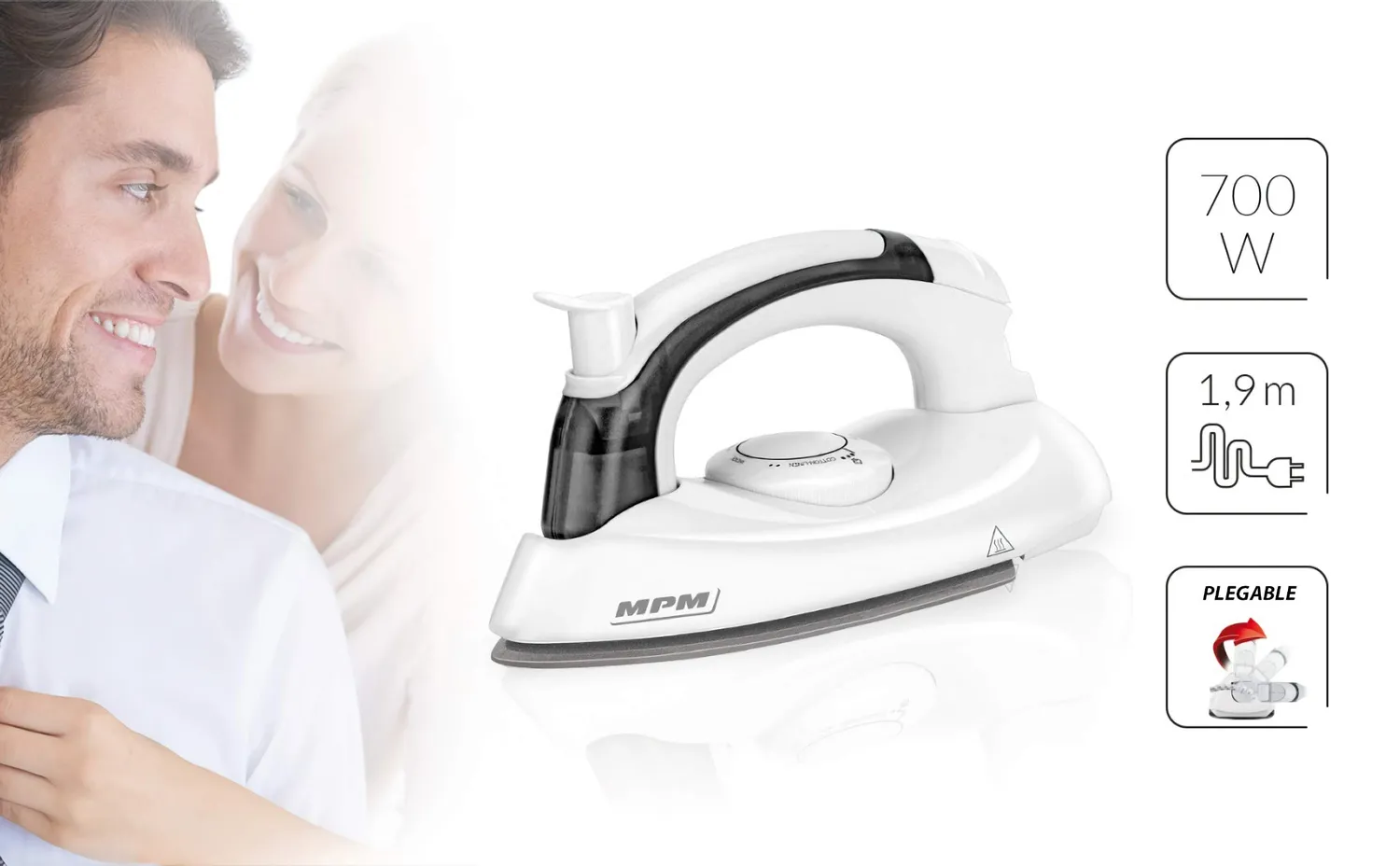MPM MZE-18 fer voyage pliable vapeur 25 ml