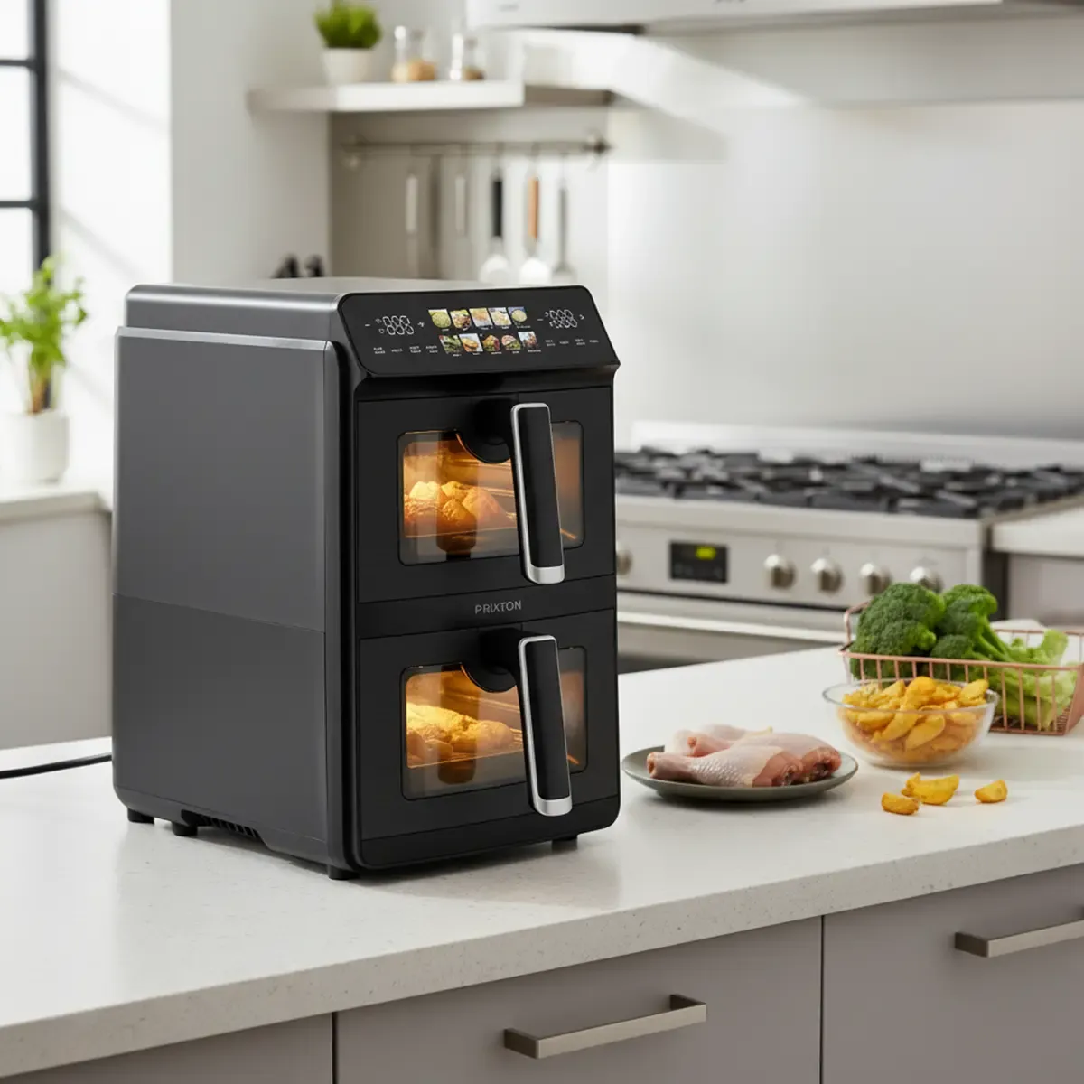 Prixton Vertical Cook Organics friteuse sans huile 10L double 2600W
