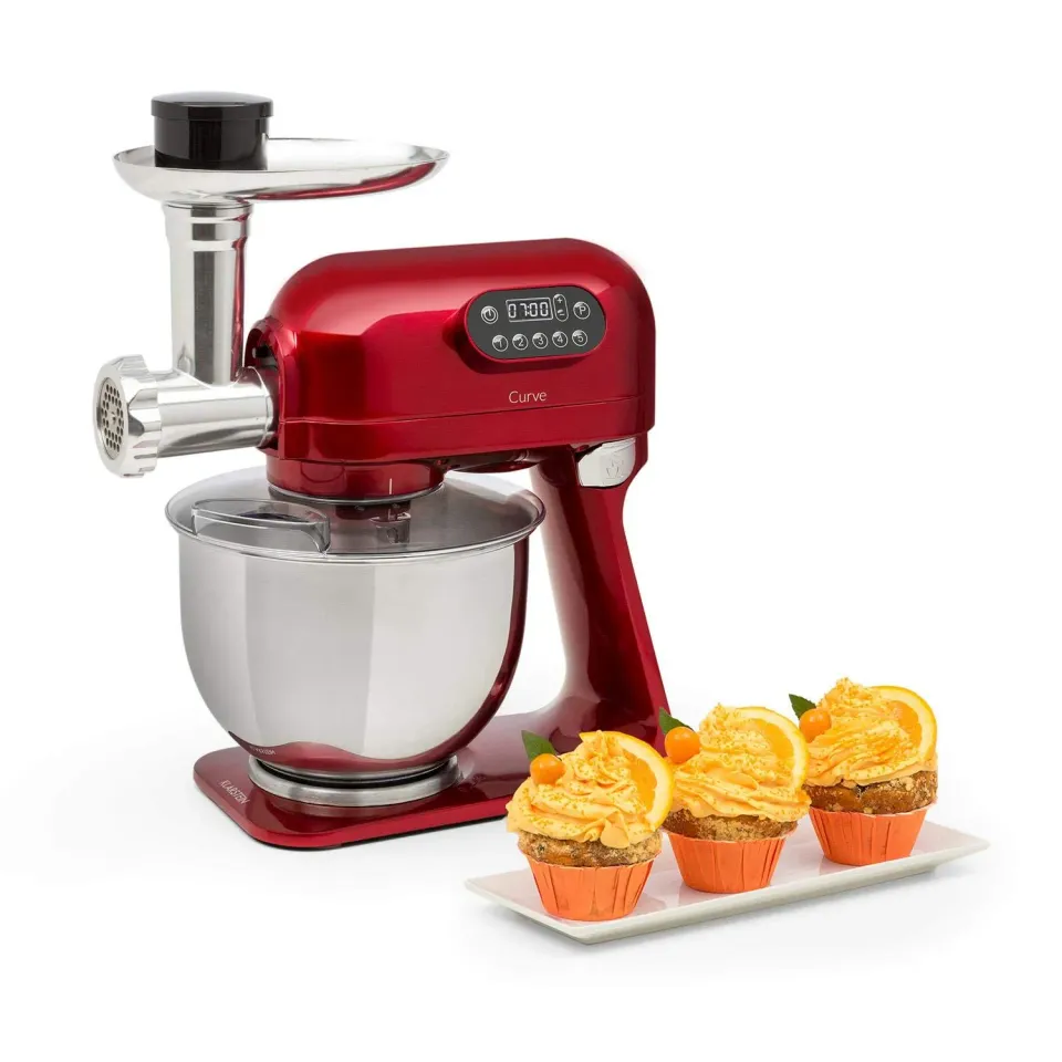 Klarstein Curve accessoires robot pâtissier rouge 5 L