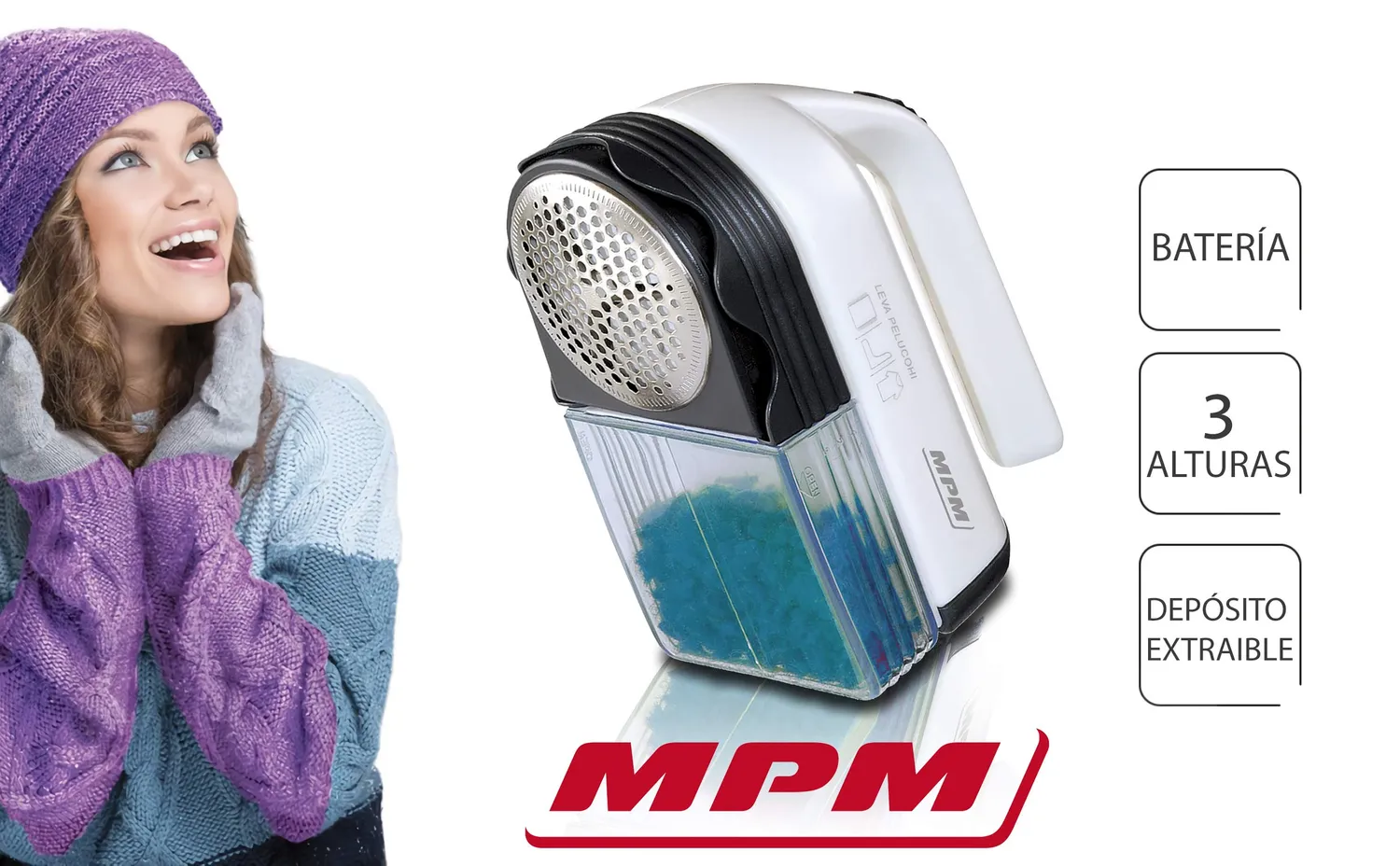 MPM LR-027-86 rasoir anti-bouloches électrique