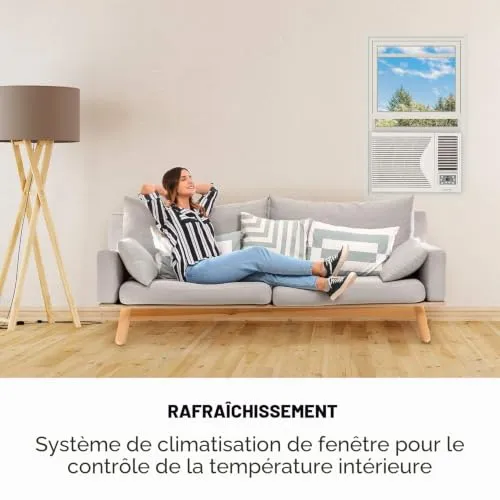Klarstein Frostik climatiseur fenêtre 9000 BTU blanc 2,7 kW
