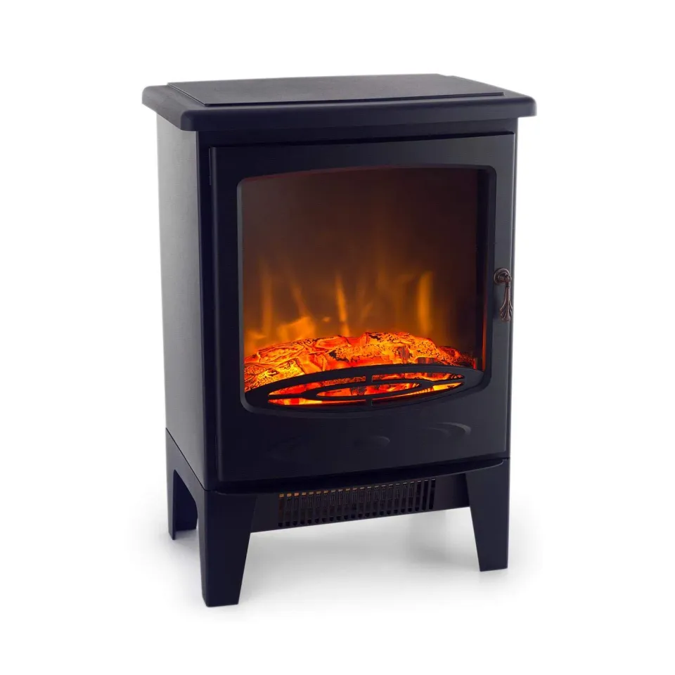 Klarstein Meran cheminée électrique noire 1850W flamme