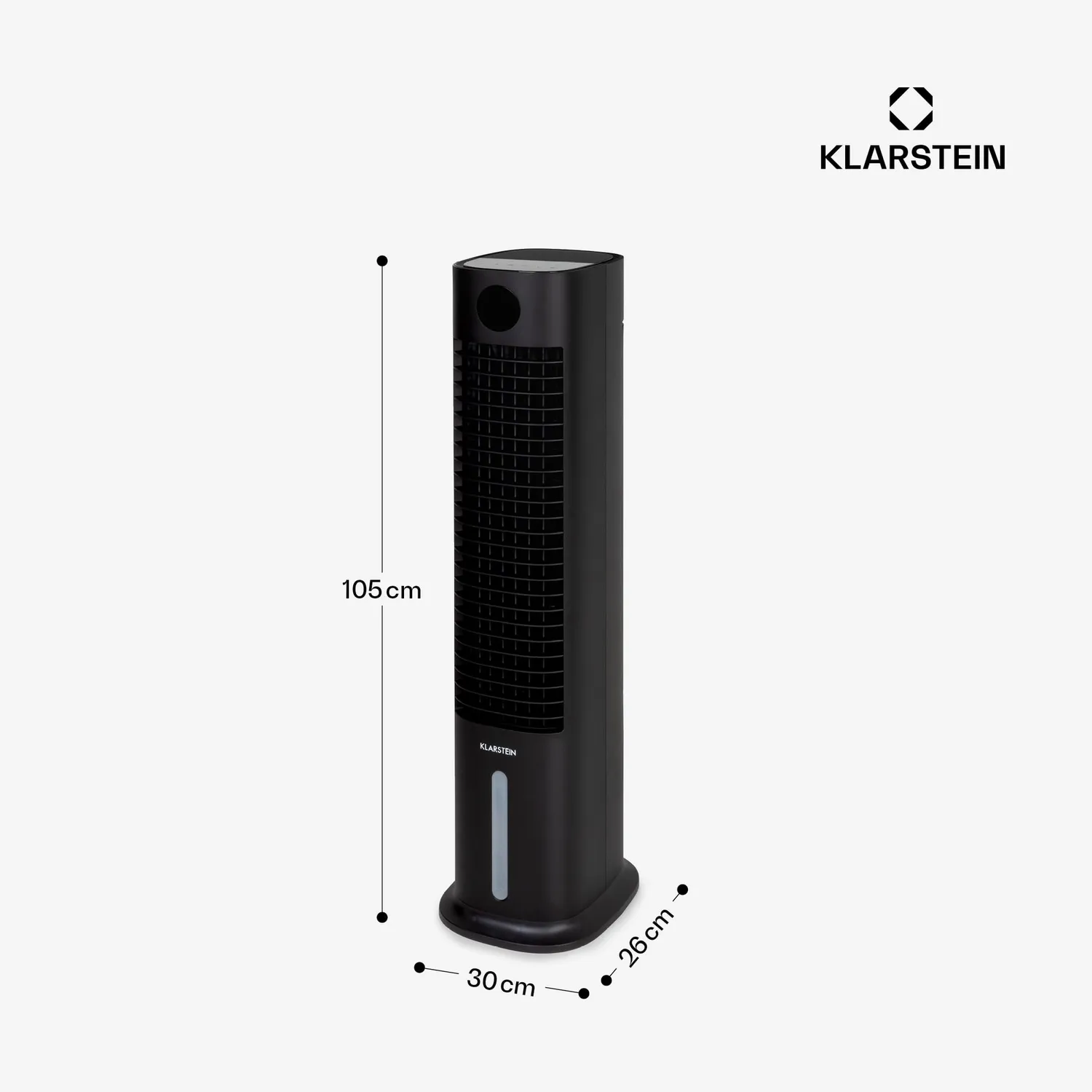 Klarstein Skytower Grand Smart rafraîchisseur d'air 8L noir WiFi