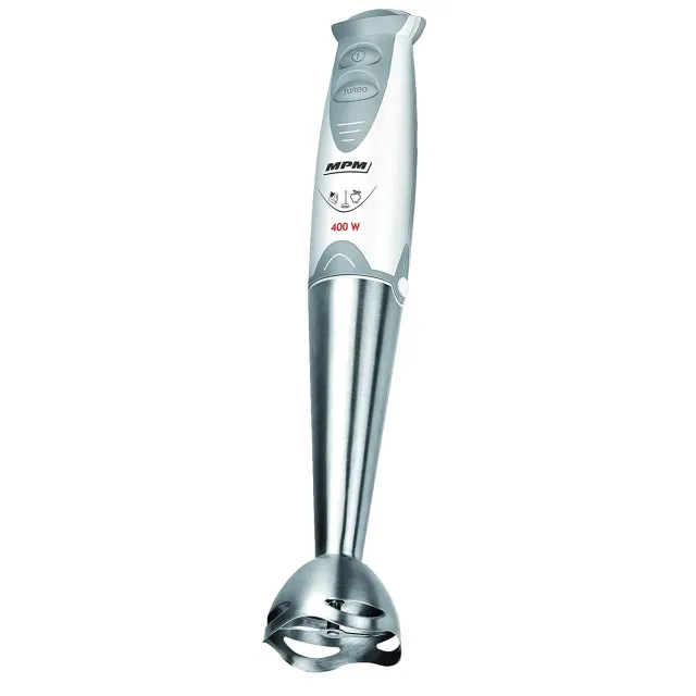 MPM MBL-04 mixeur plongeant 400 W inox turbo