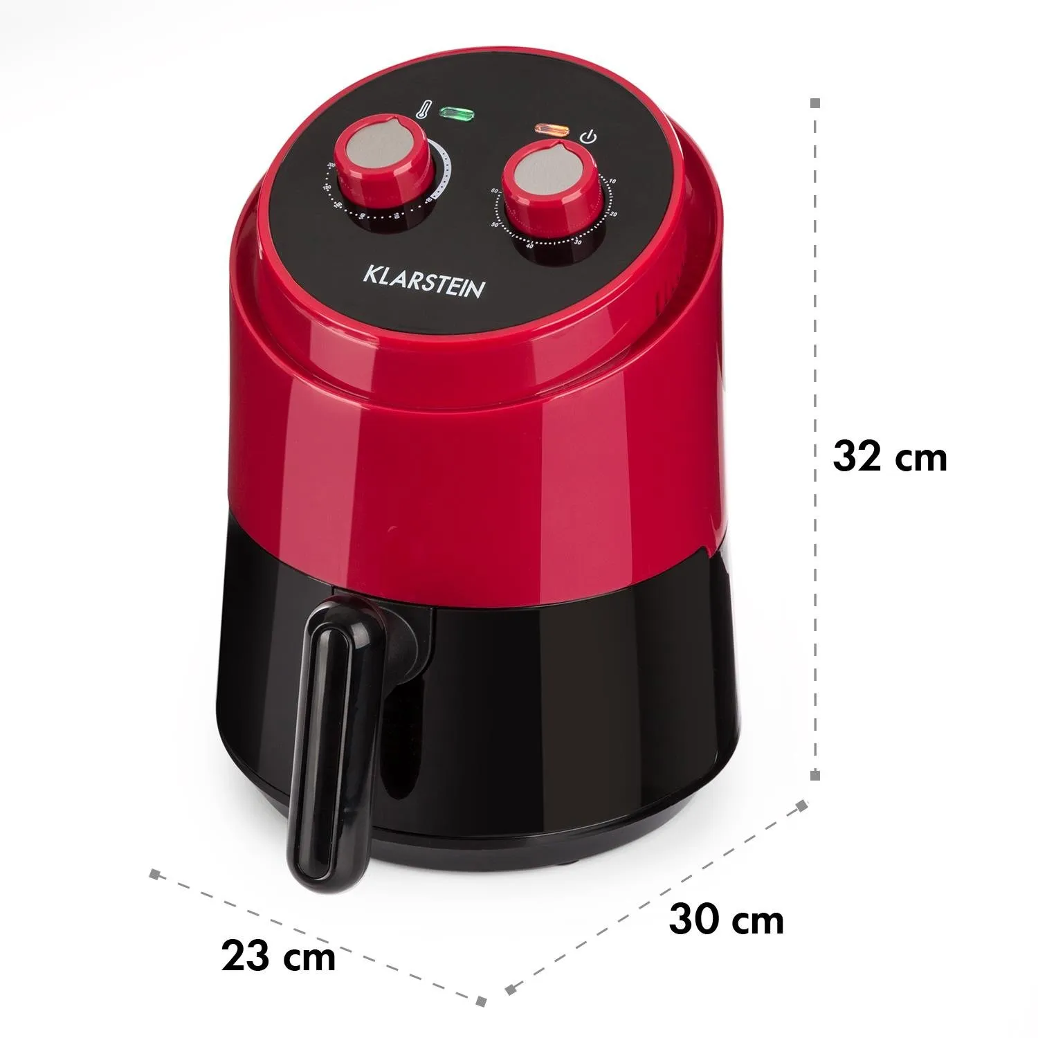 Klarstein Well Air Fry friteuse sans huile 1,5 L rouge 1230 W