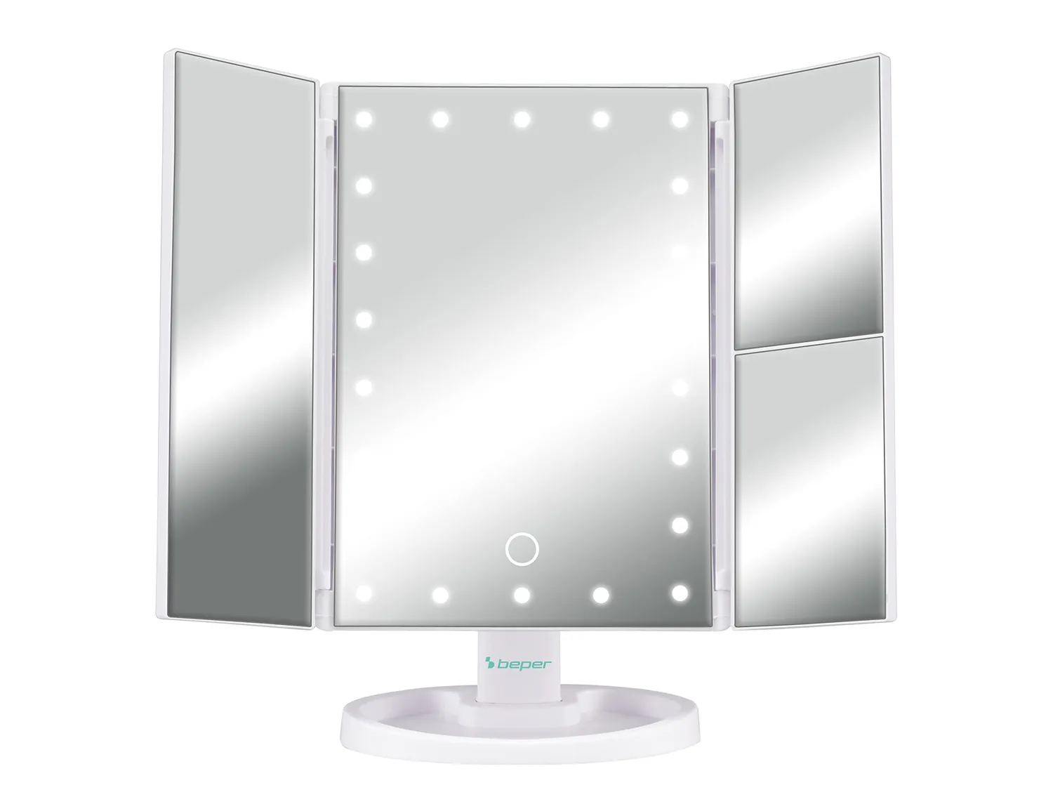 Beper P302VIS050 miroir maquillage LED 1x/2x/5x