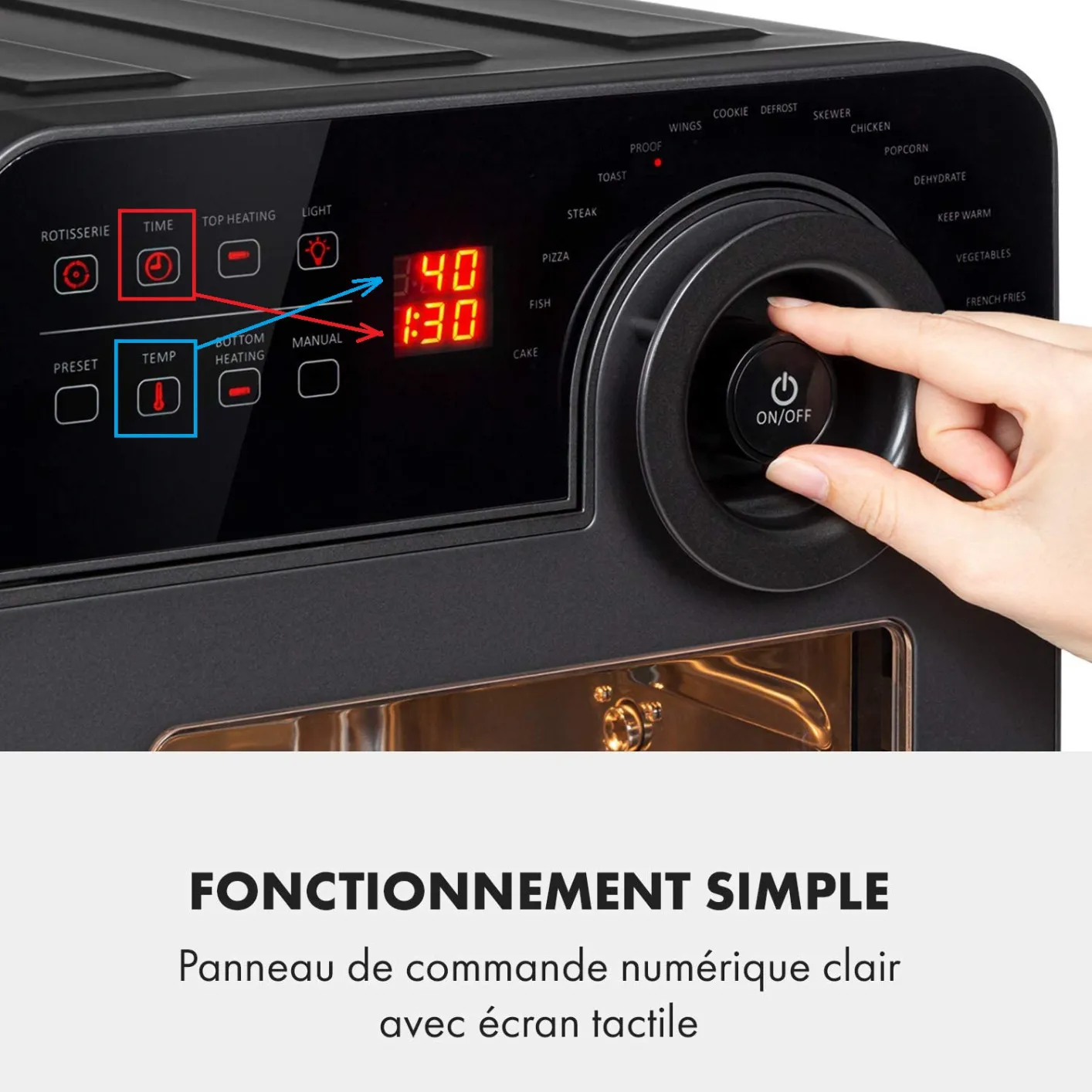 Klarstein AeroVital Cube Chef airfryer 14L 1700W noir
