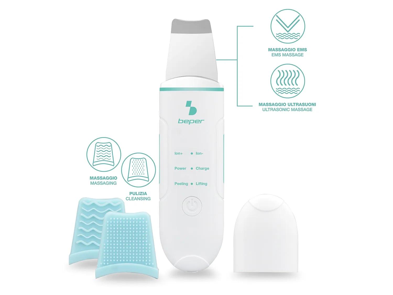 Beper P302VIS003 nettoyeur visage ultrasons 4 fonctions