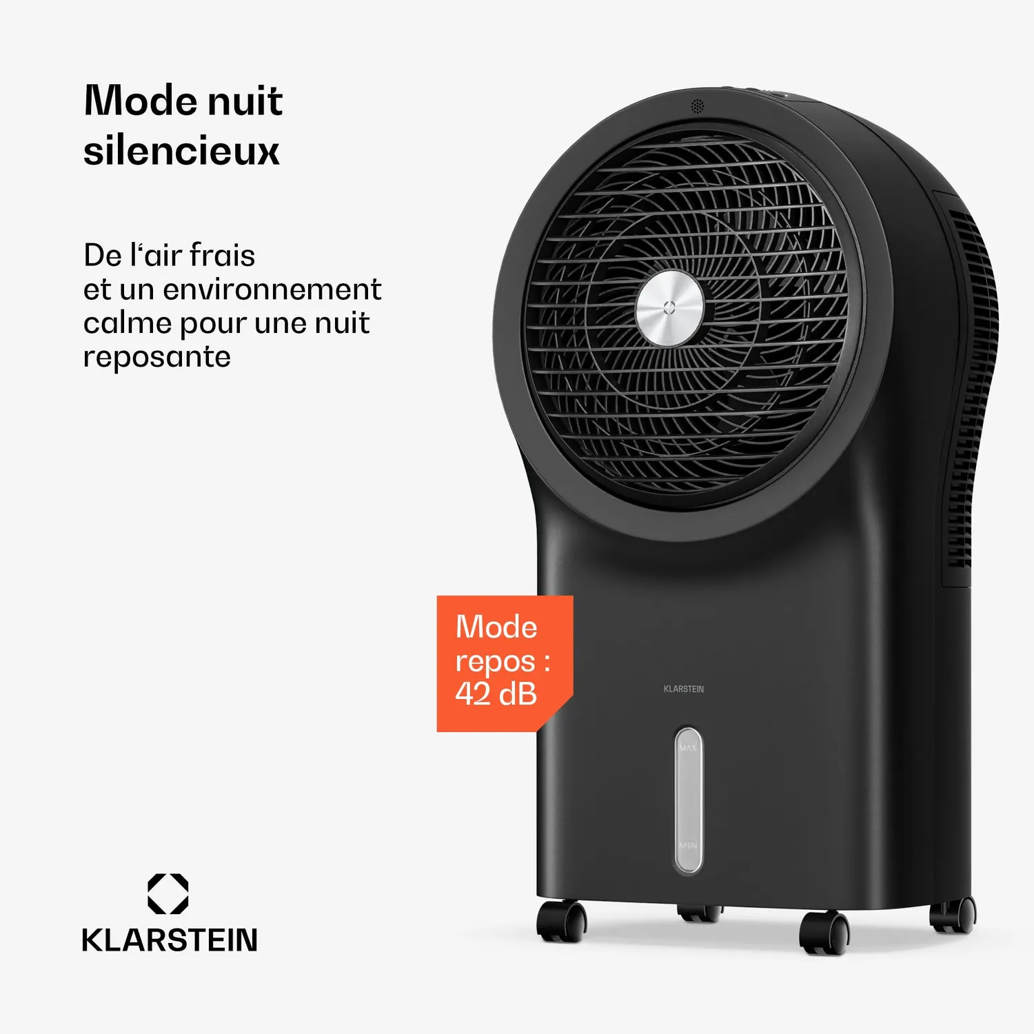 Klarstein Whirlwind rafraîchisseur 6 L noir 30 m²