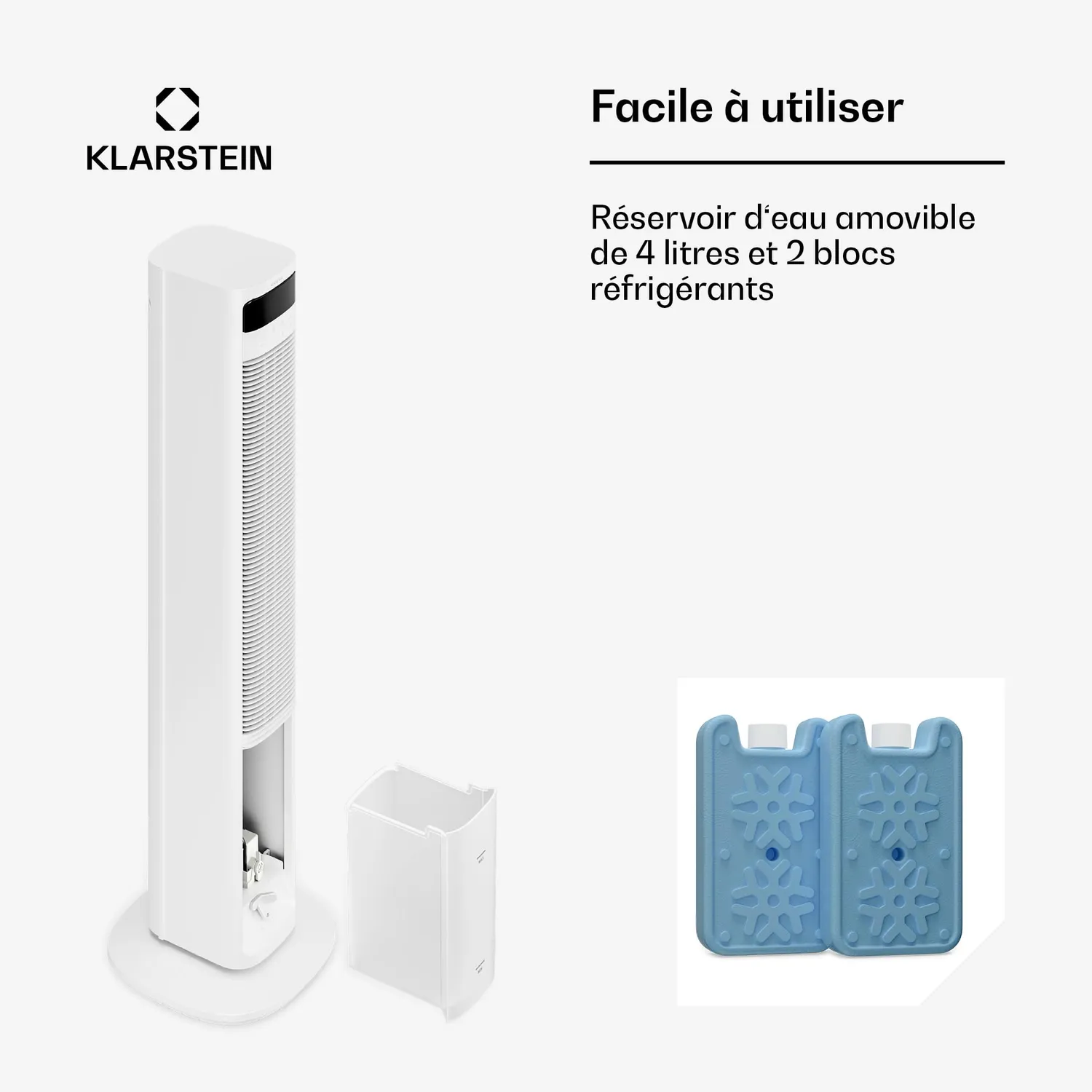 Klarstein Mistral Smart rafraîchisseur d'air blanc 4 L