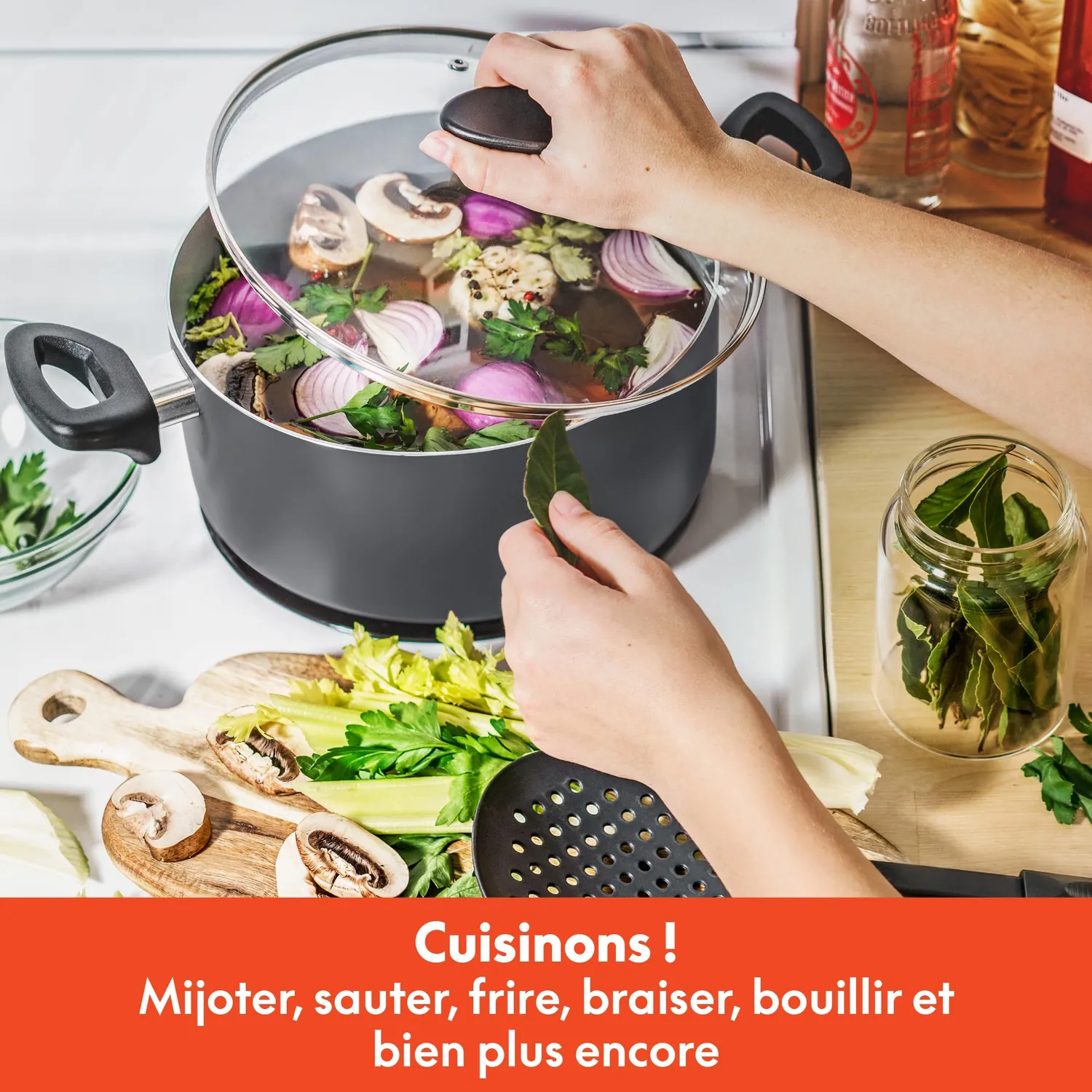 La Bella batterie de cuisine 21 pièces antiadhésive noire