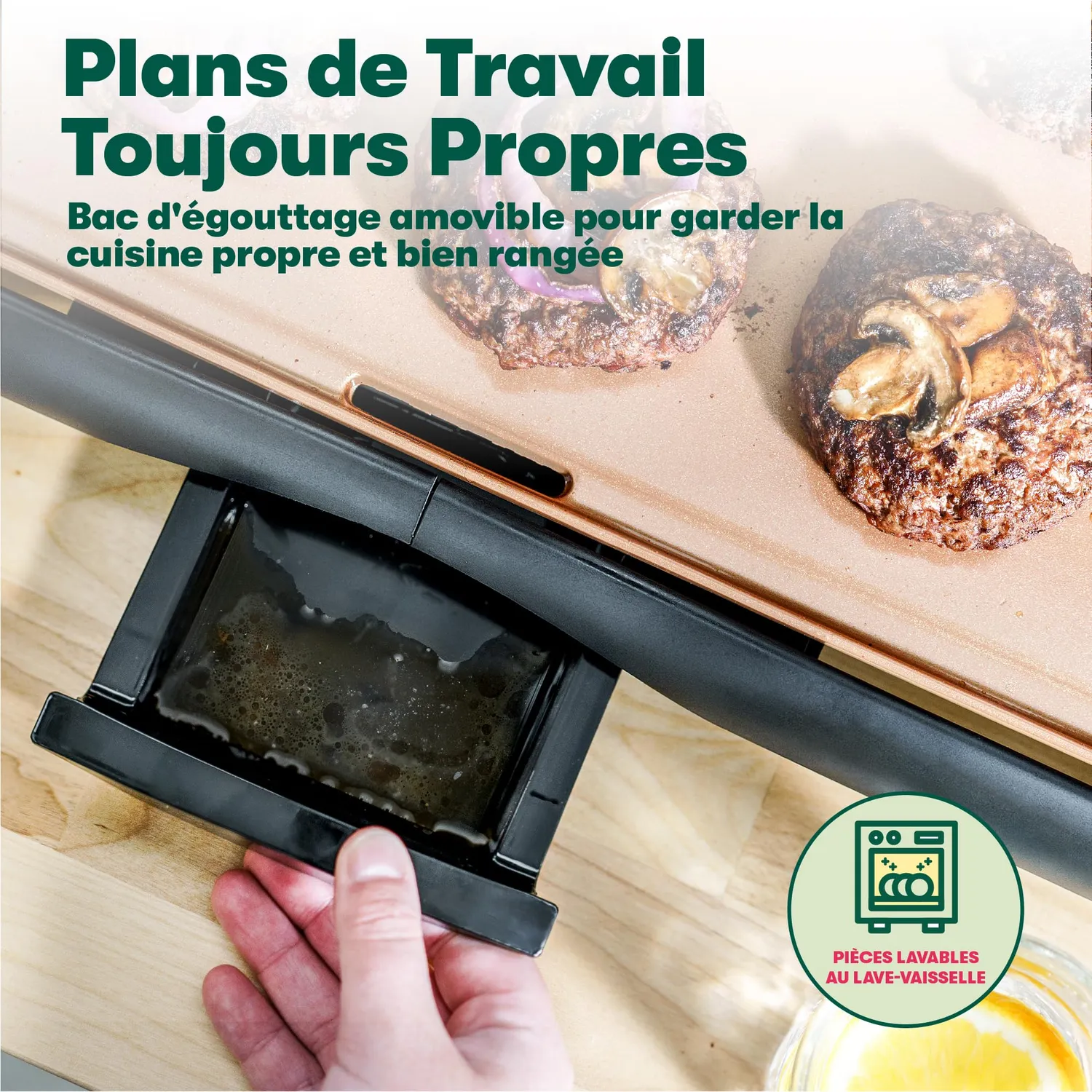 Bella plaque grill électrique Copper 26,7x50,8 cm 1500W