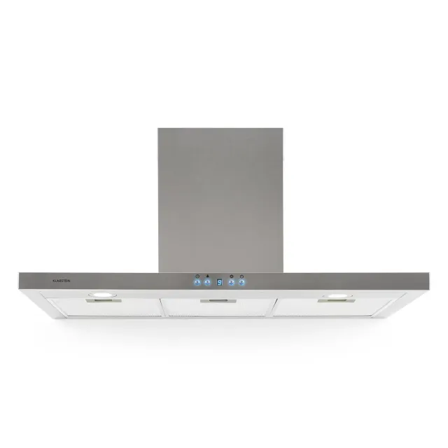 Klarstein RC90WS hotte murale 90 cm inox 637 m³/h
