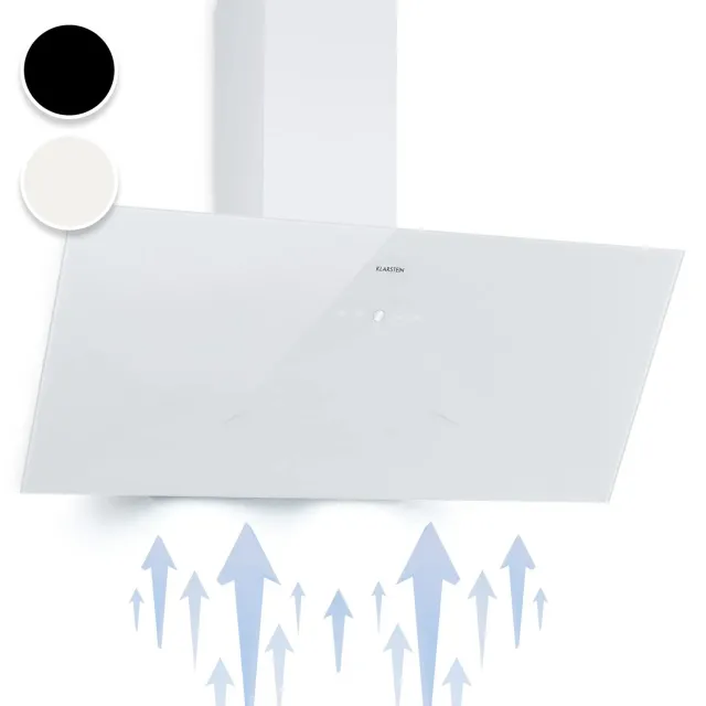Klarstein Laurel 60 hotte blanche 60 cm 347 m³/h