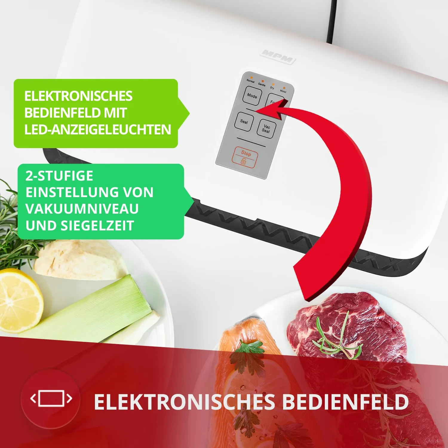 MPM MPZ-01 machine sous vide 0,8 bar +10 sacs