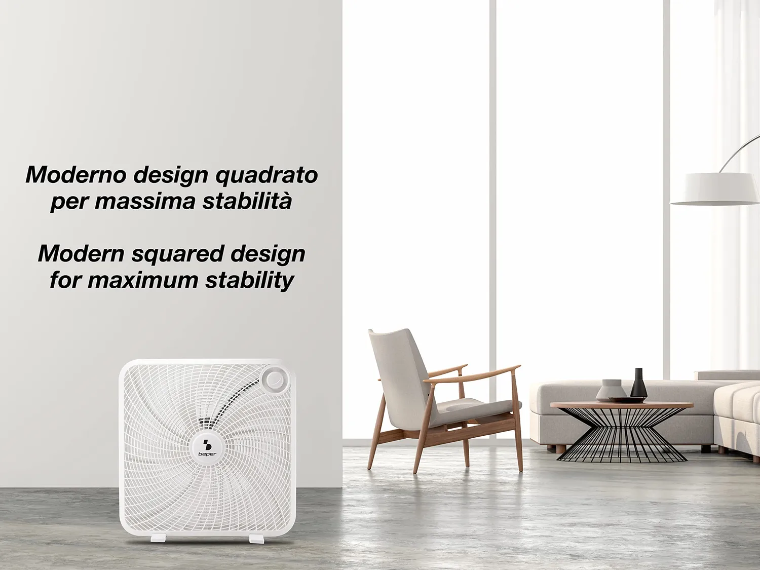 Beper P206VEN550 ventilateur caisson 50 cm 5 pales 3 vitesses
