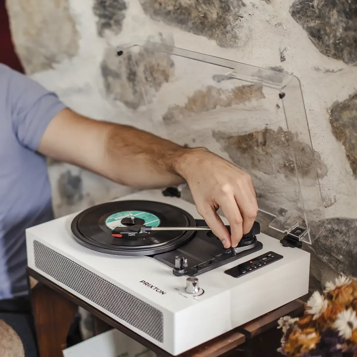 Prixton Studio Deluxe tourne-disque vinyle USB SD