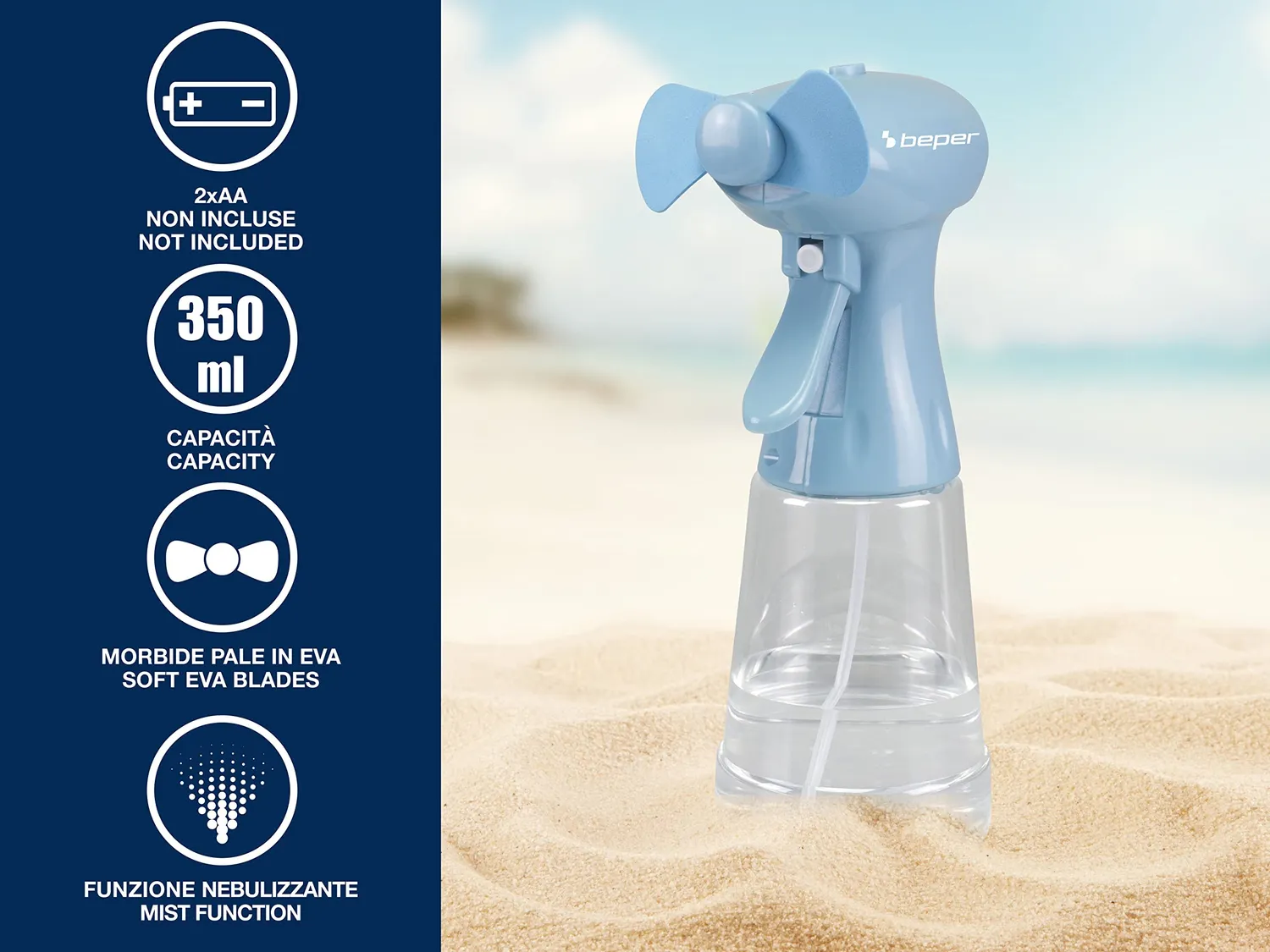 Beper P206VEN440 mini brumisateur à piles 350ml