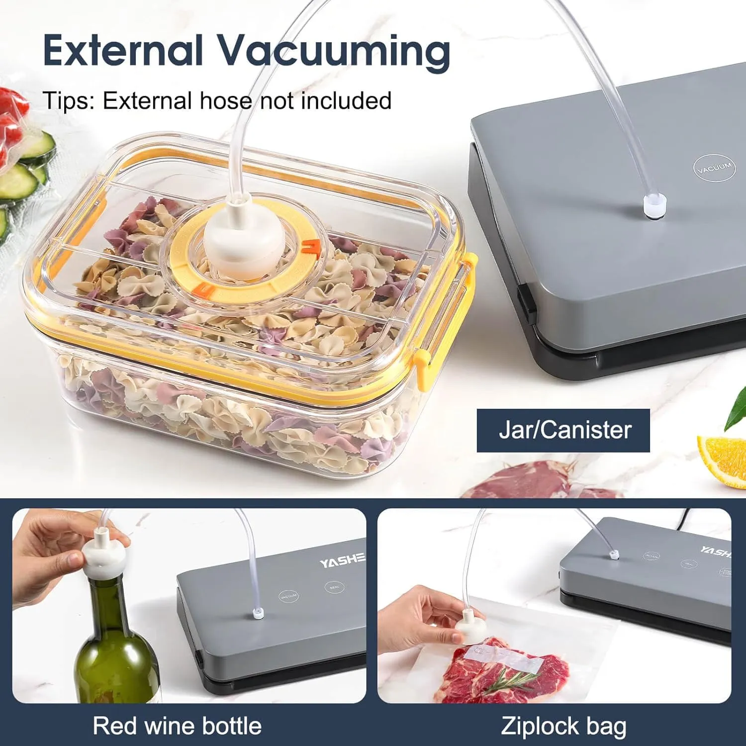YASHE Machine Sous Vide 5 en 1 Modes Sec Humide