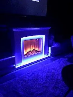 Klarstein Aosta Light & Fire cheminée électrique blanc 2000 W