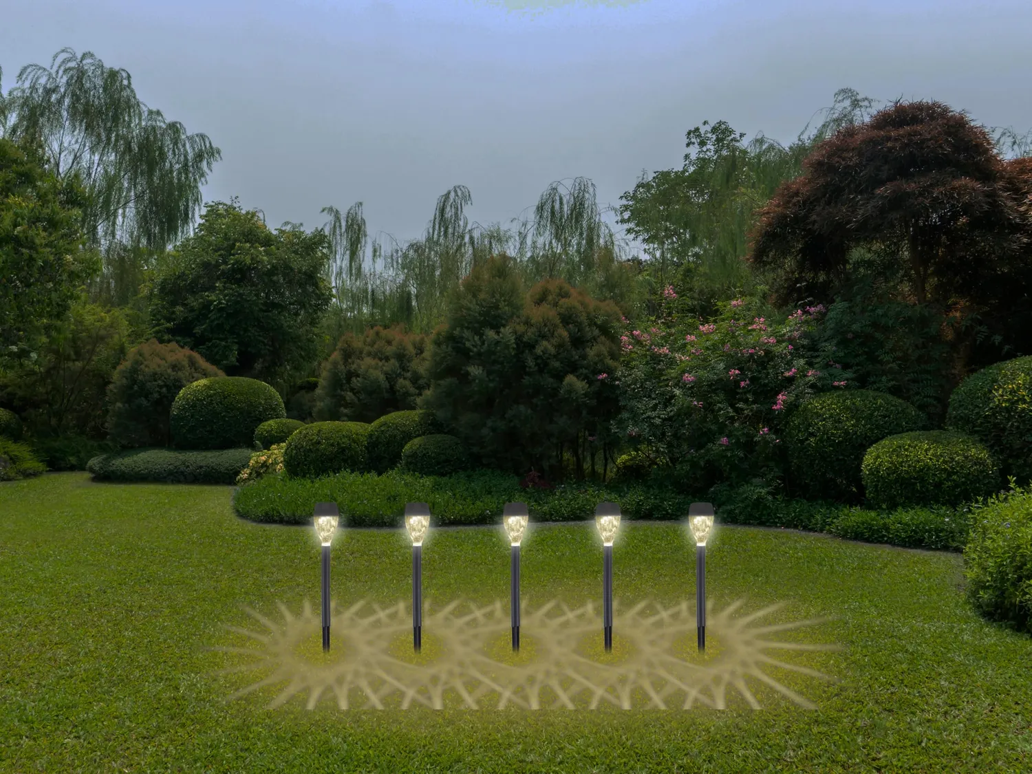 Beper P207ILO050 Lampes Solaires Jardin Lot de 5 LED IP44