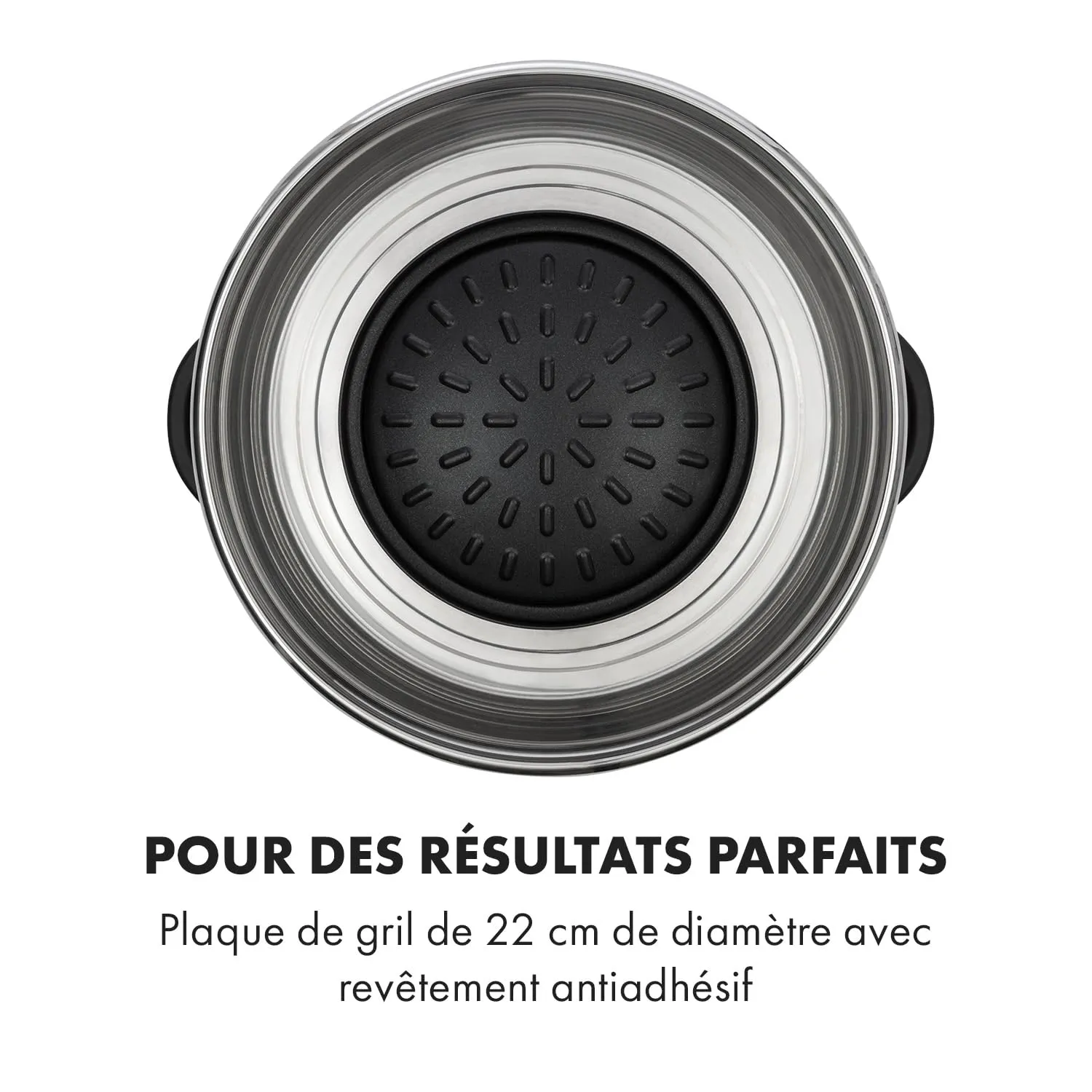 Klarstein Tafelrunde faitout lectrique rouge 5 L 2 en 1