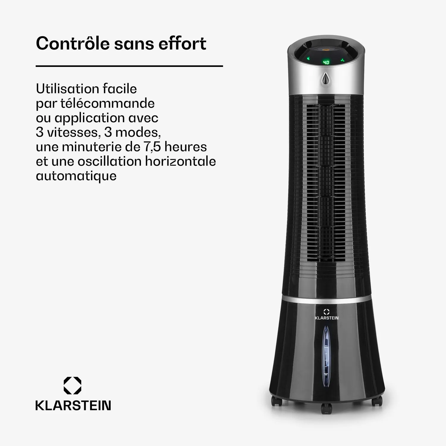 Klarstein Skyscraper Ice Smart Rafraîchisseur 6L Noir