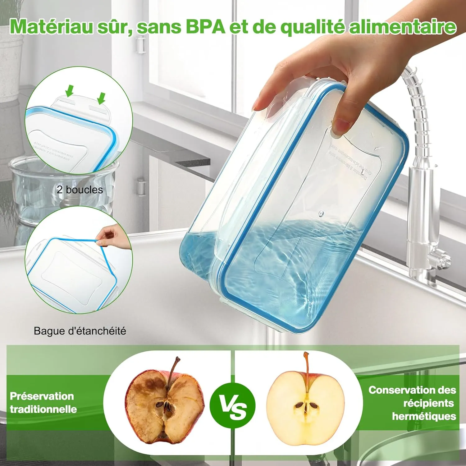 YASHE 28 pièces boîte conservation alimentaire hermétique