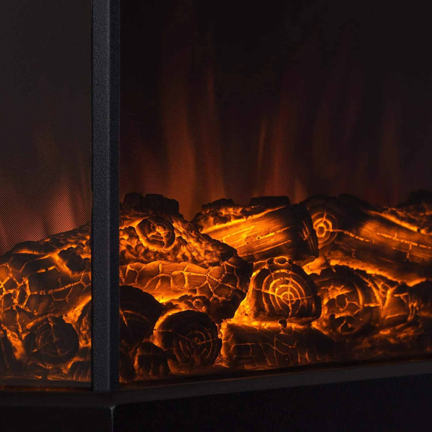 Klarstein Castillo cheminée électrique noire 2000W flammes