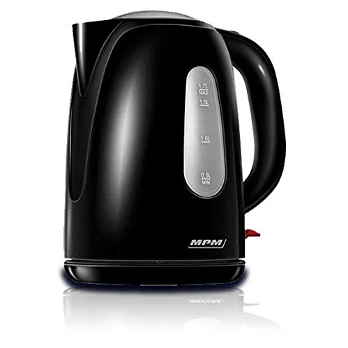 MPM bouilloire électrique noire 1,7 L 2200 W