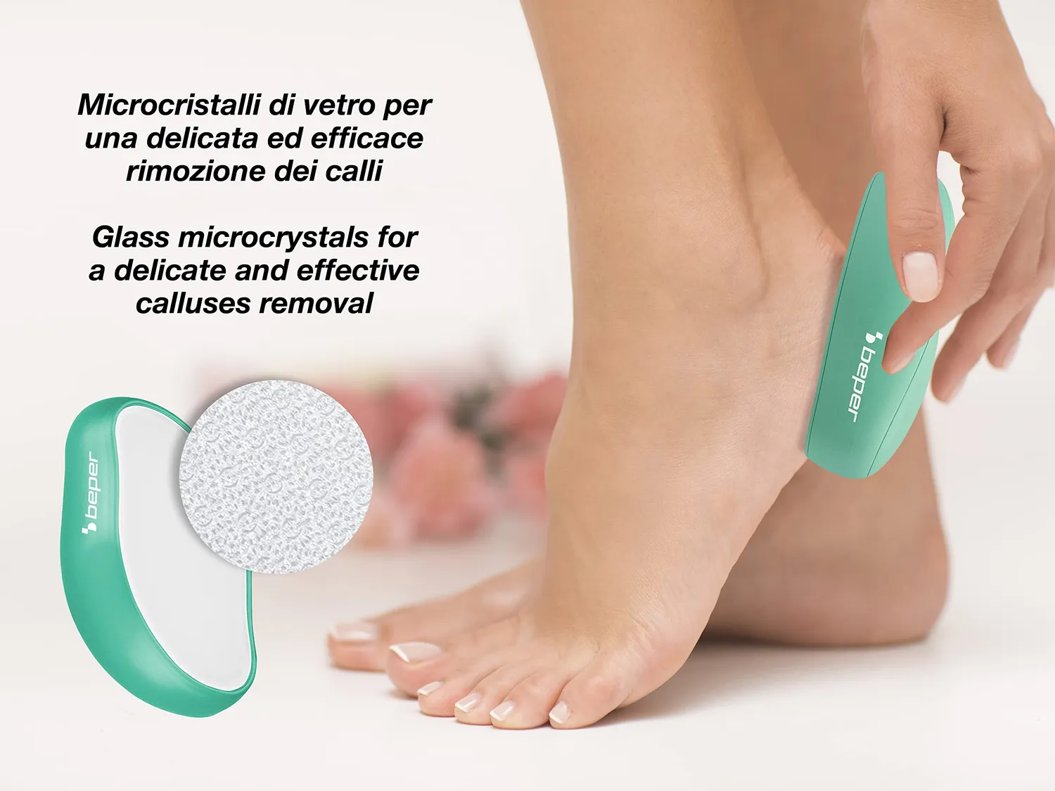 Beper C301ABE200 pierre exfoliante microcristaux de verre