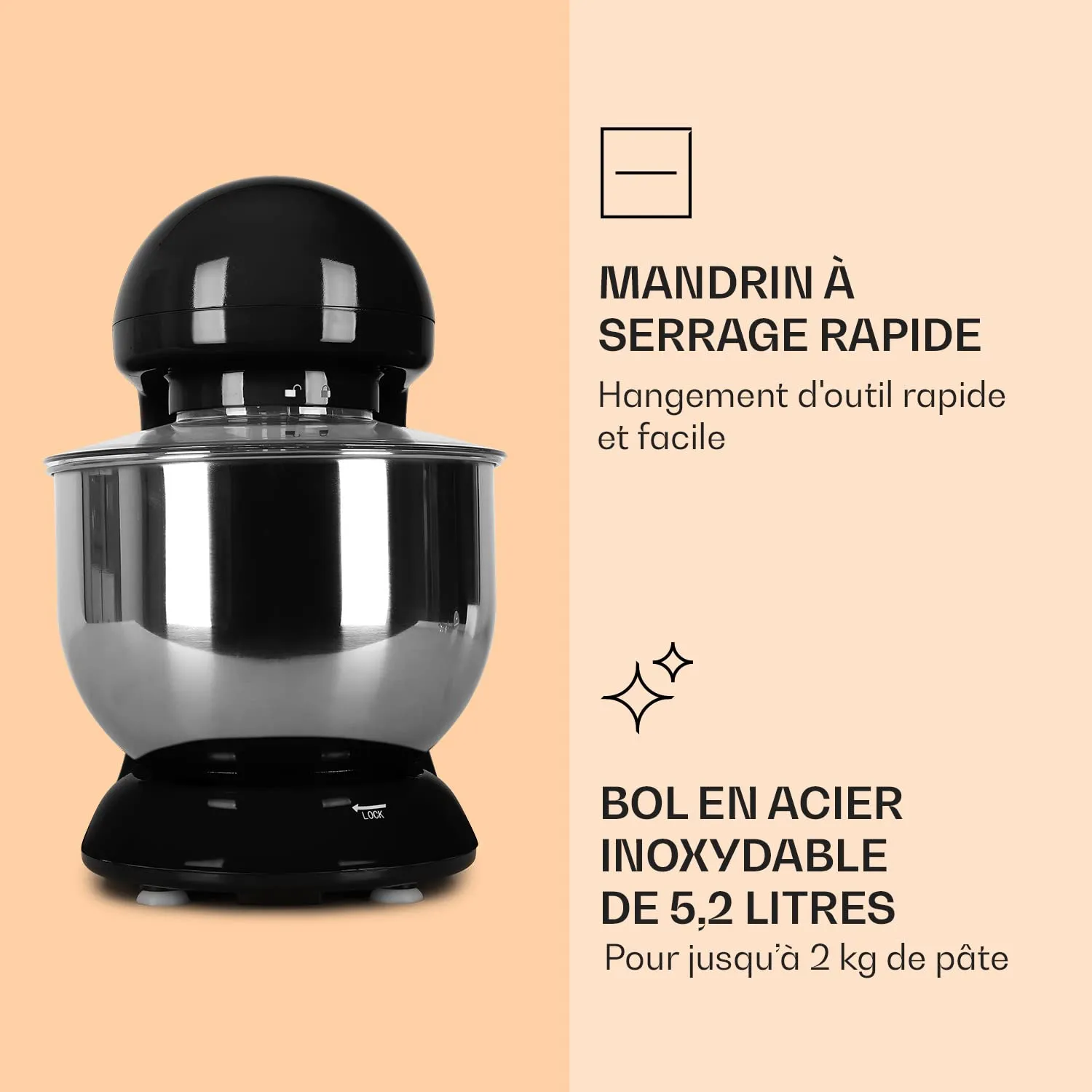 Klarstein Bella robot pâtissier 5 L 2000 W