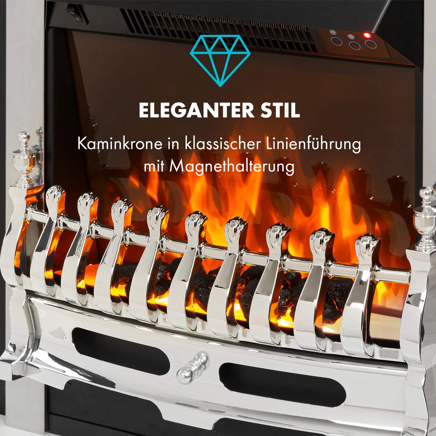 Klarstein Verbier cheminée électrique blanc 2000 W