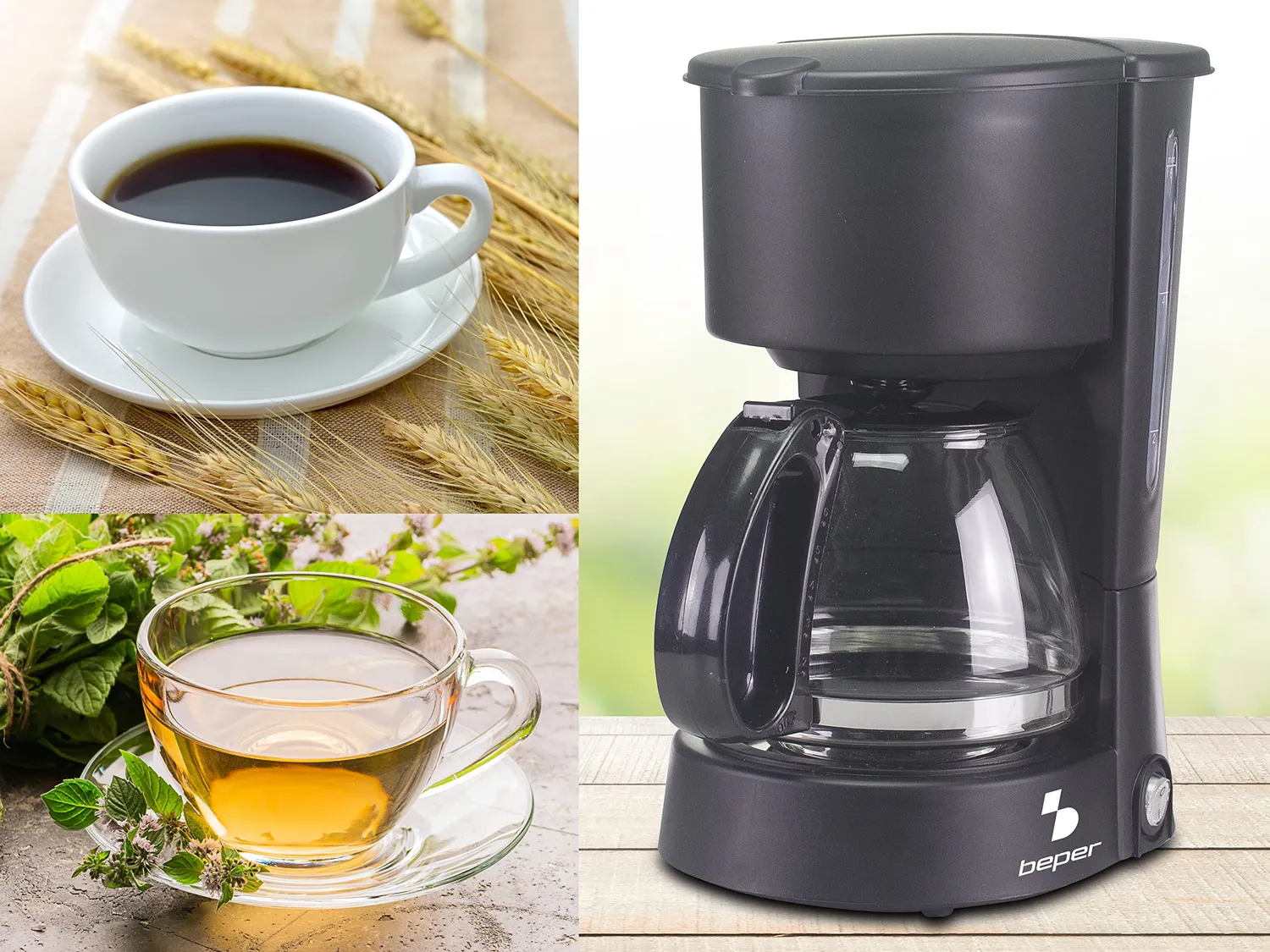 Beper BC.060 cafetière filtre 600 ml 4 tasses