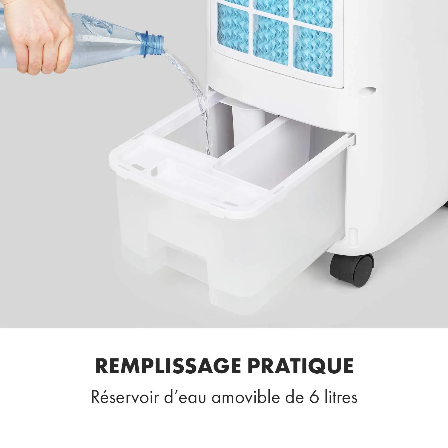 Klarstein Sonnendeck rafraîchisseur air 6 L blanc 3-en-1