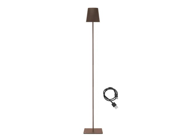Beper P201UTP405 lampadaire XL corten rechargeable 2,5 W