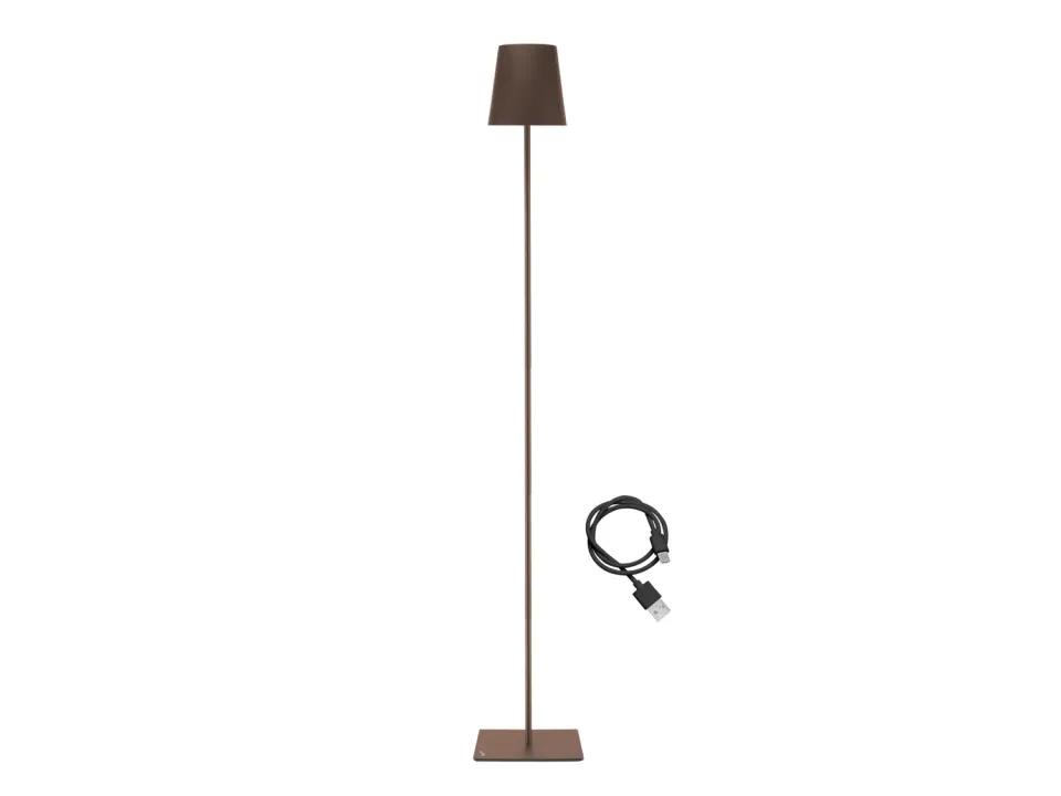 Beper P201UTP405 lampadaire XL corten rechargeable 2,5 W